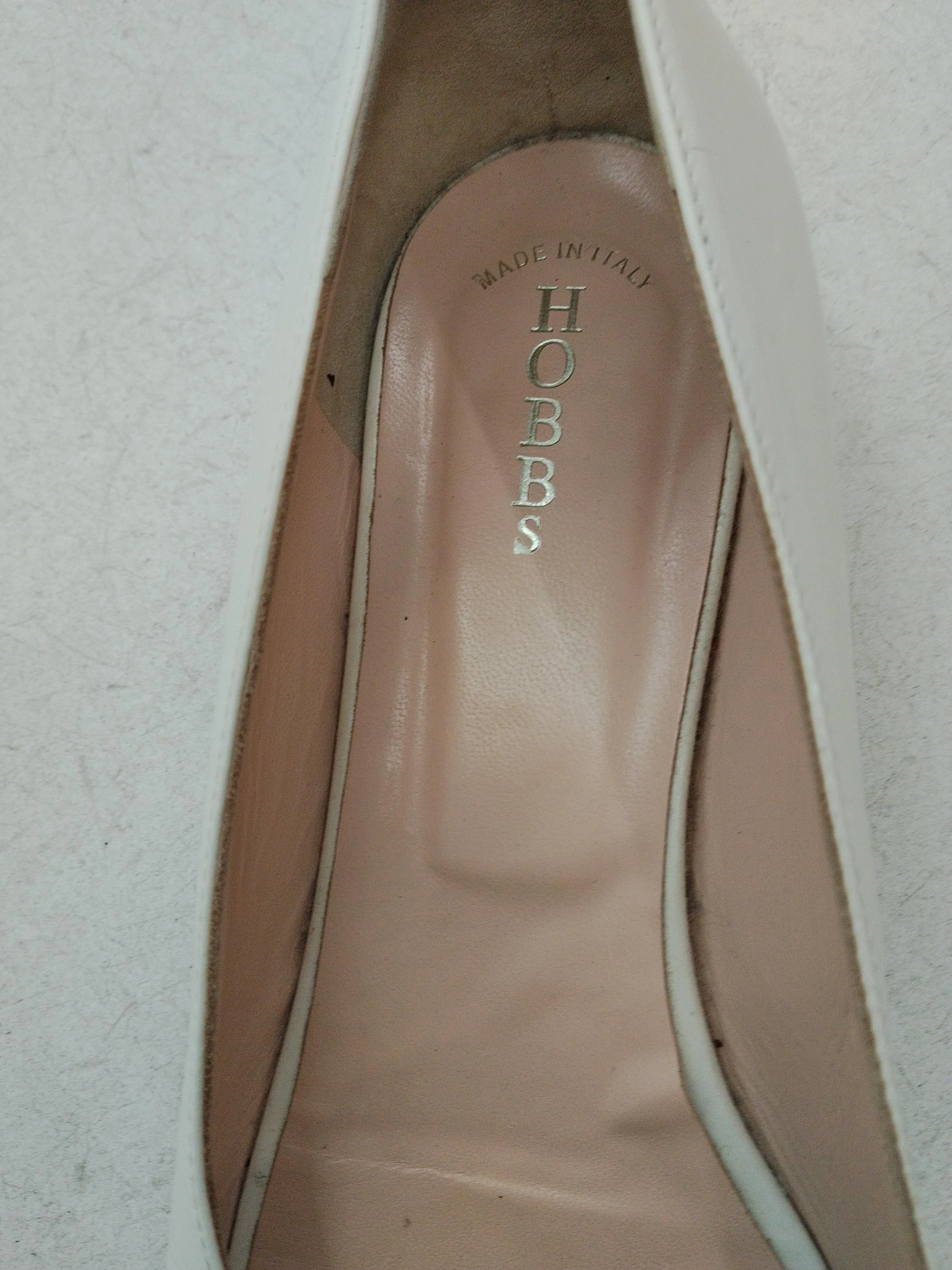 Hobbs Women's Flat Shoes UK 6 White 100% Leather Ballet - Image 5