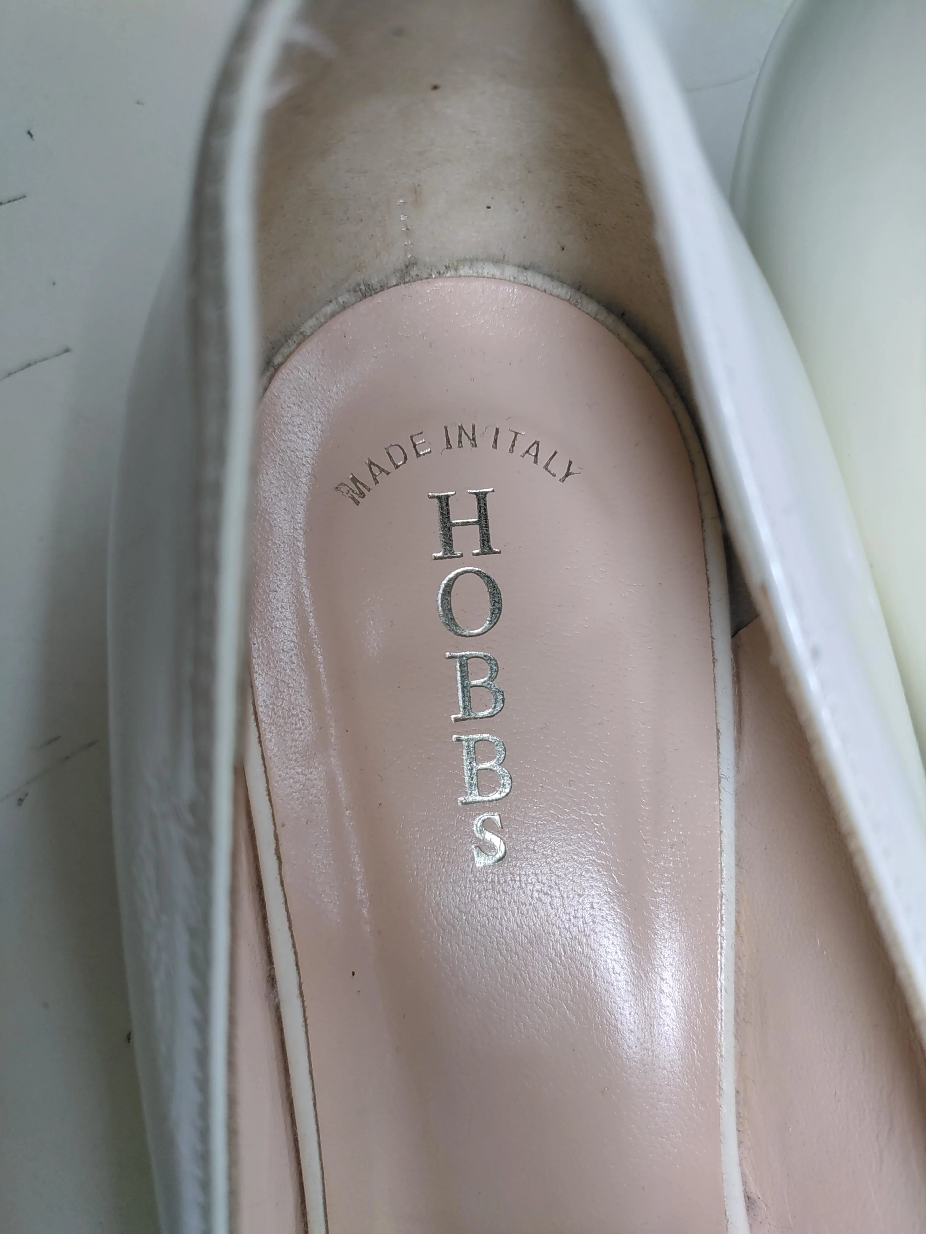 Hobbs Women's Flat Shoes UK 6 White 100% Leather Ballet - Image 9
