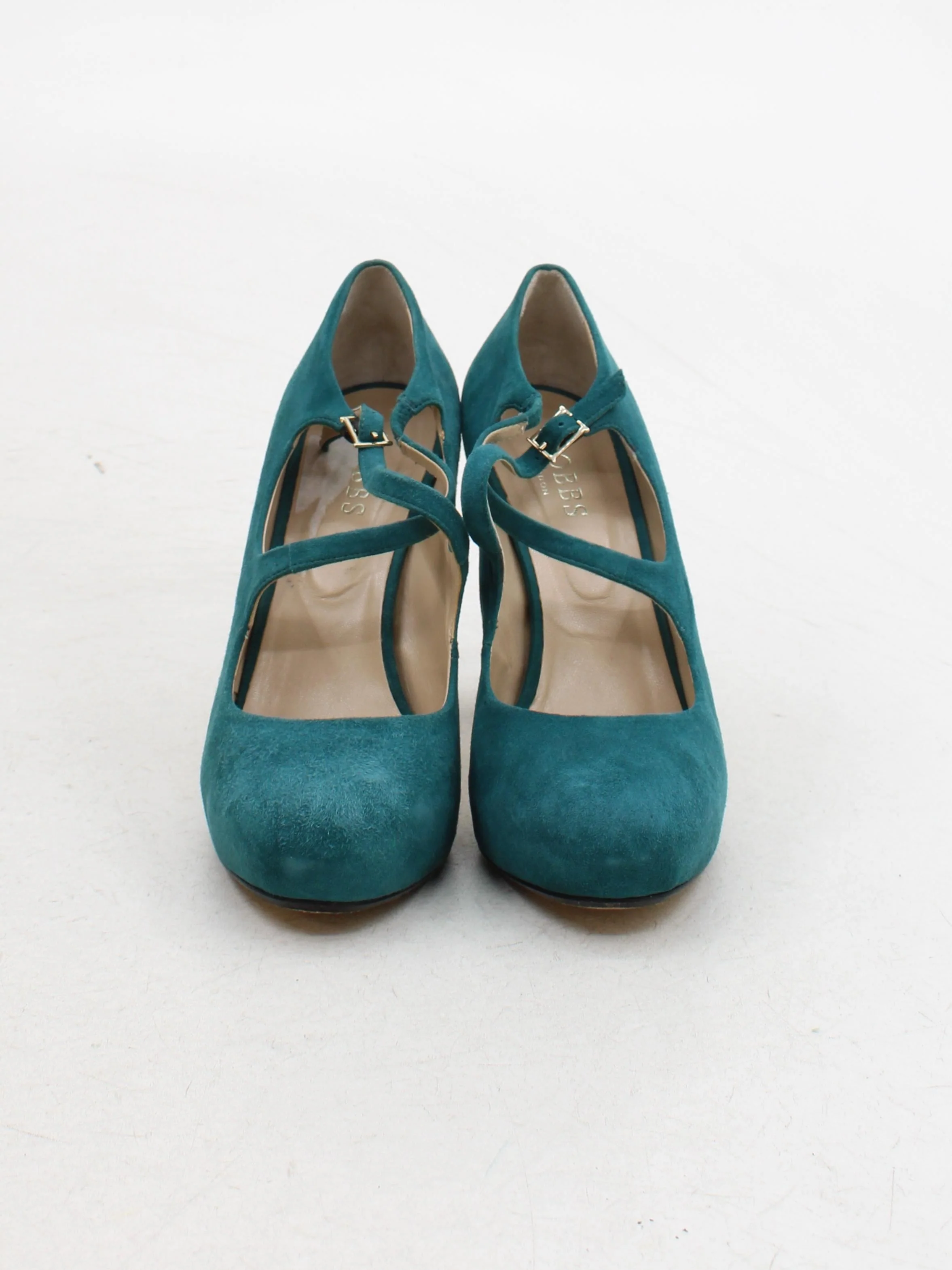 Hobbs Women's Heels UK 5.5 Green 100% Suede Court - Image 2