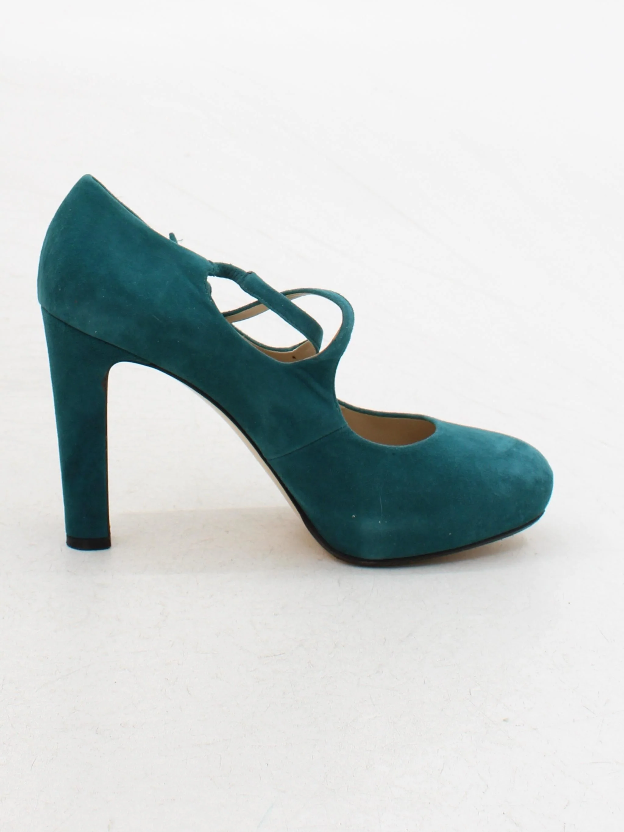 Hobbs Women's Heels UK 5.5 Green 100% Suede Court - Image 5