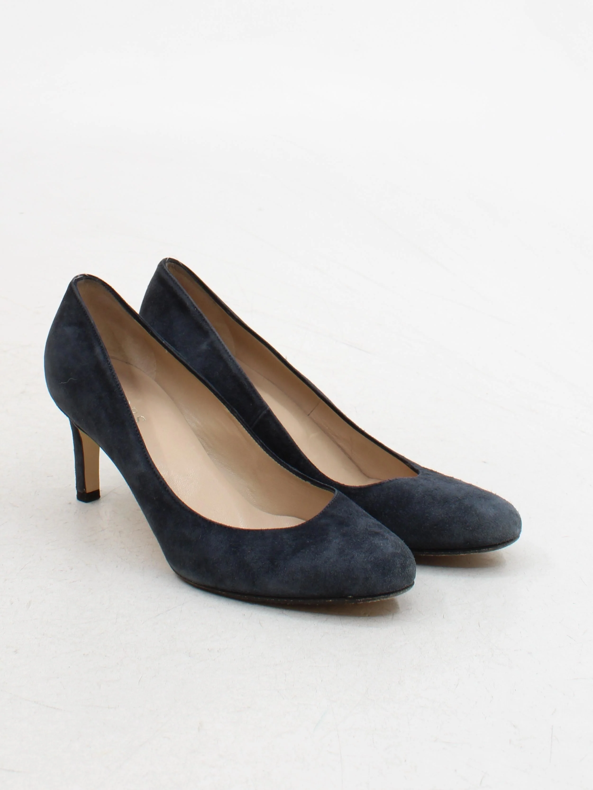 Hobbs Women's Heels UK 6.5 Blue 100% Suede Court - Image 4