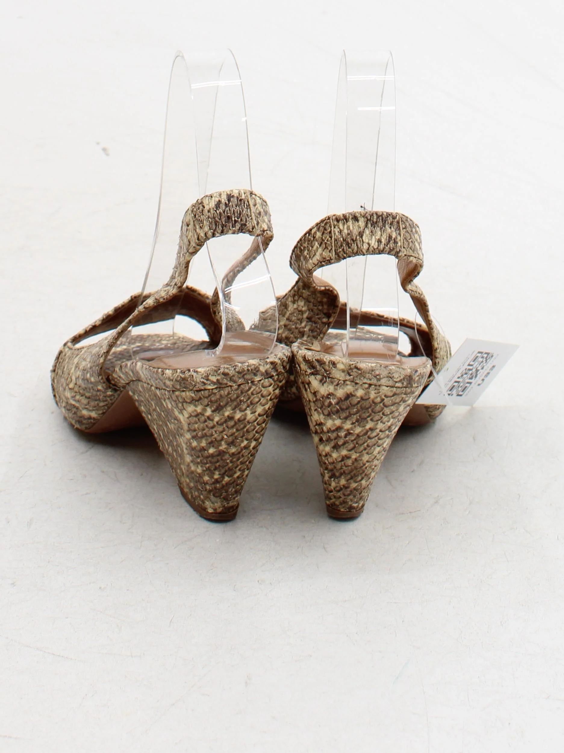 Hobbs Women's Heels UK 6 Multi Animal Print 100% Leather Strappy - Image 3