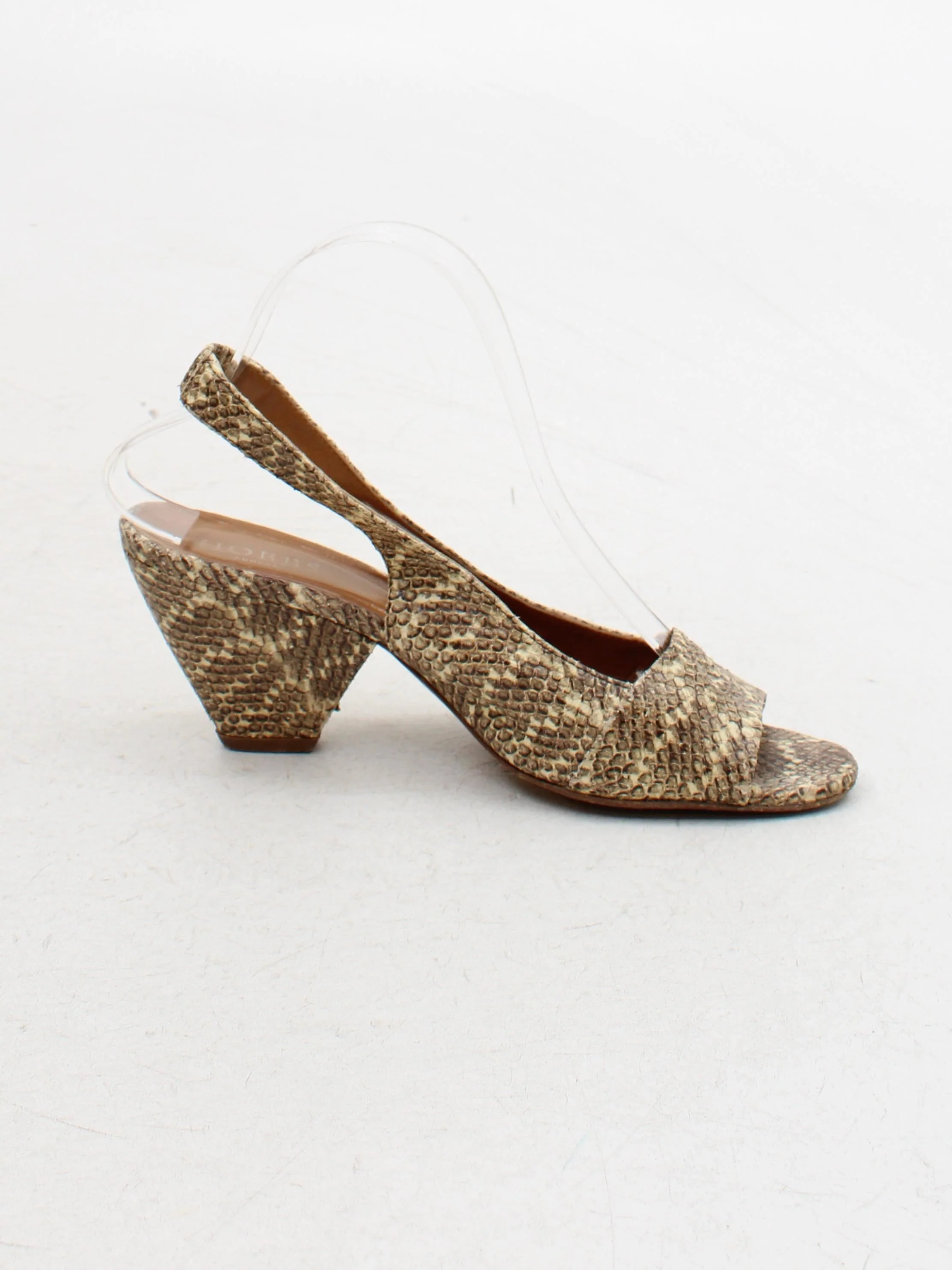 Hobbs Women's Heels UK 6 Multi Animal Print 100% Leather Strappy - Image 5