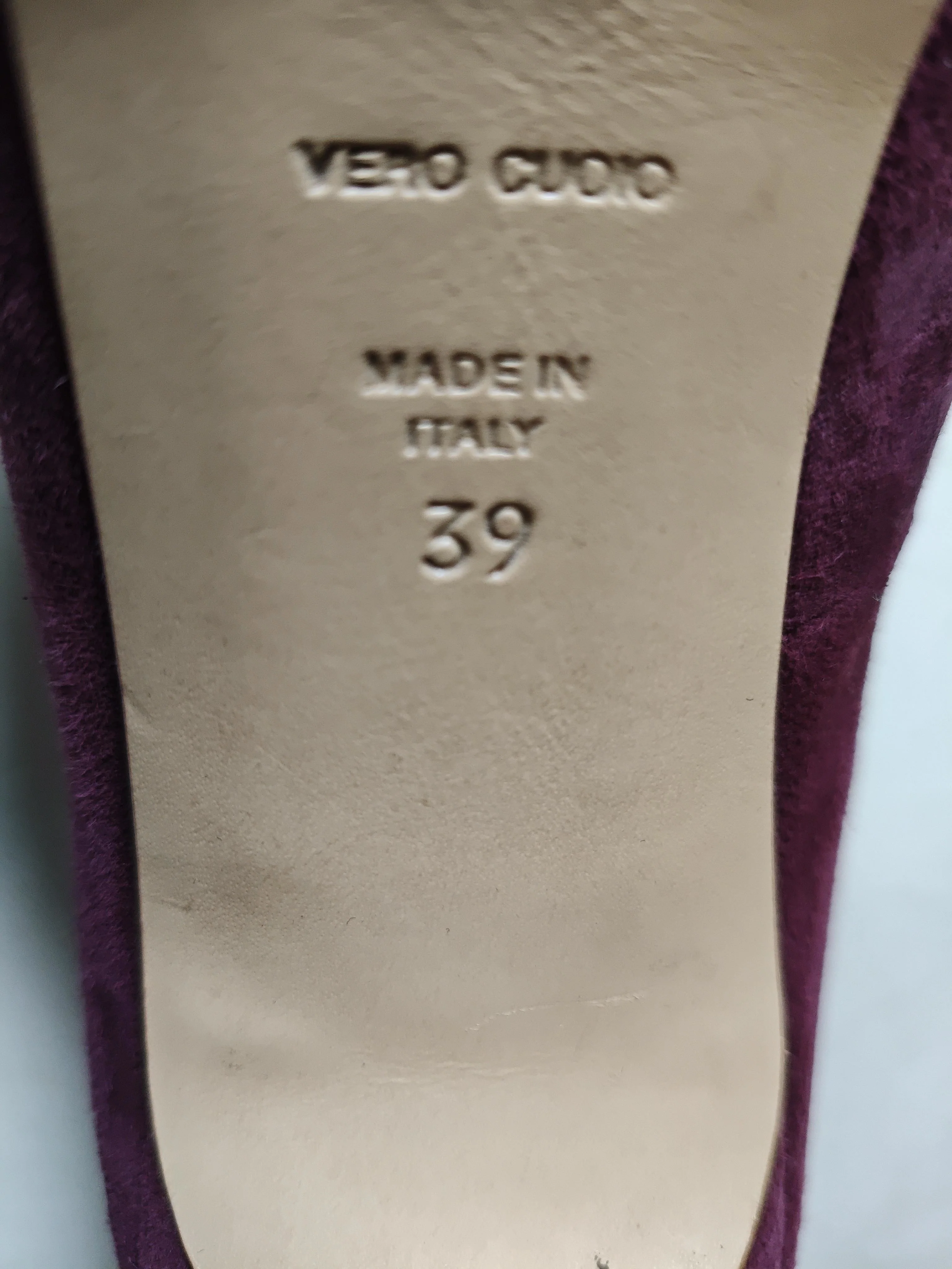 Hobbs Women's Heels UK 6 Purple Suede with Leather Court - Image 10
