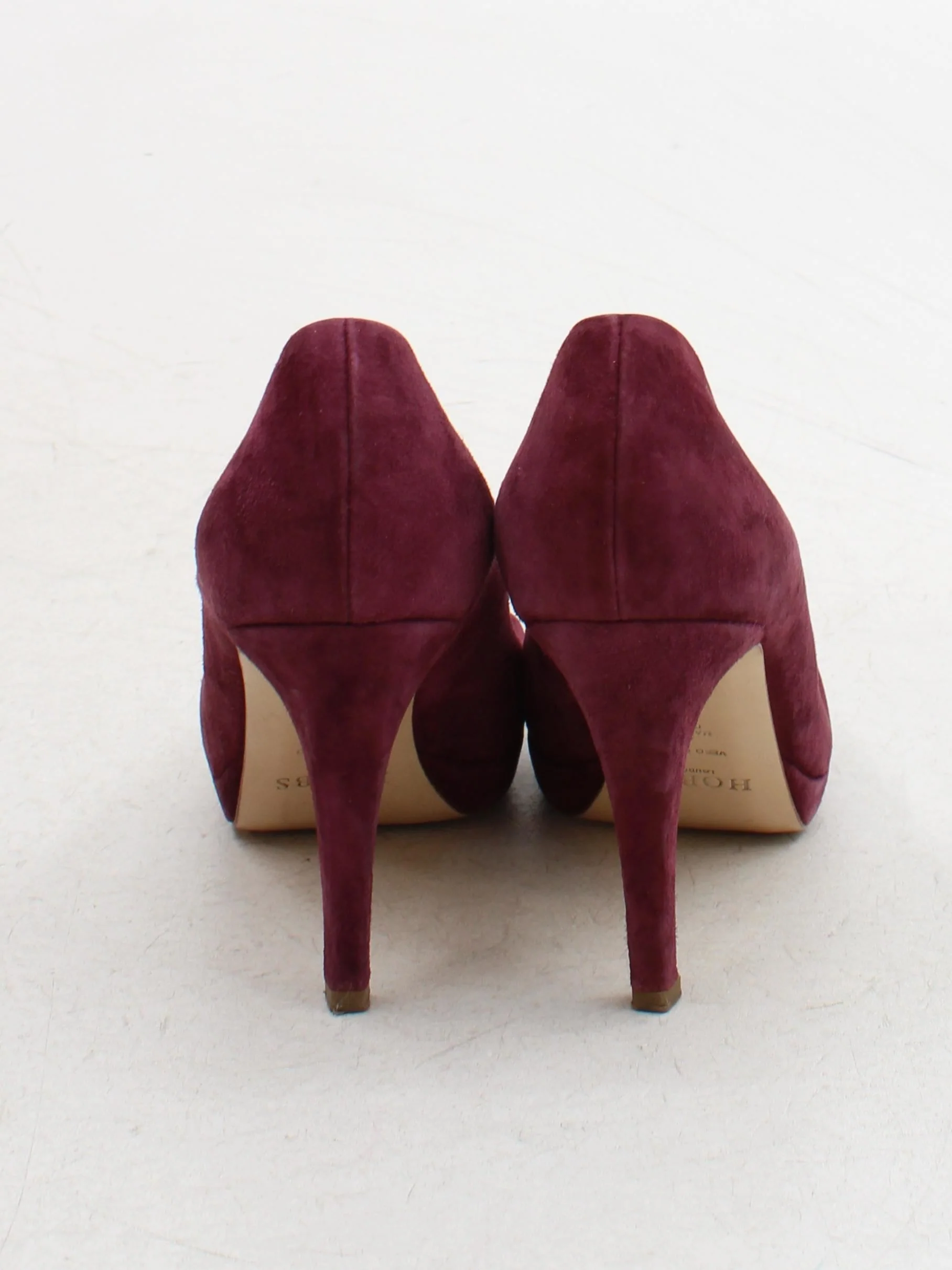 Hobbs Women's Heels UK 6 Purple Suede with Leather Court - Image 3