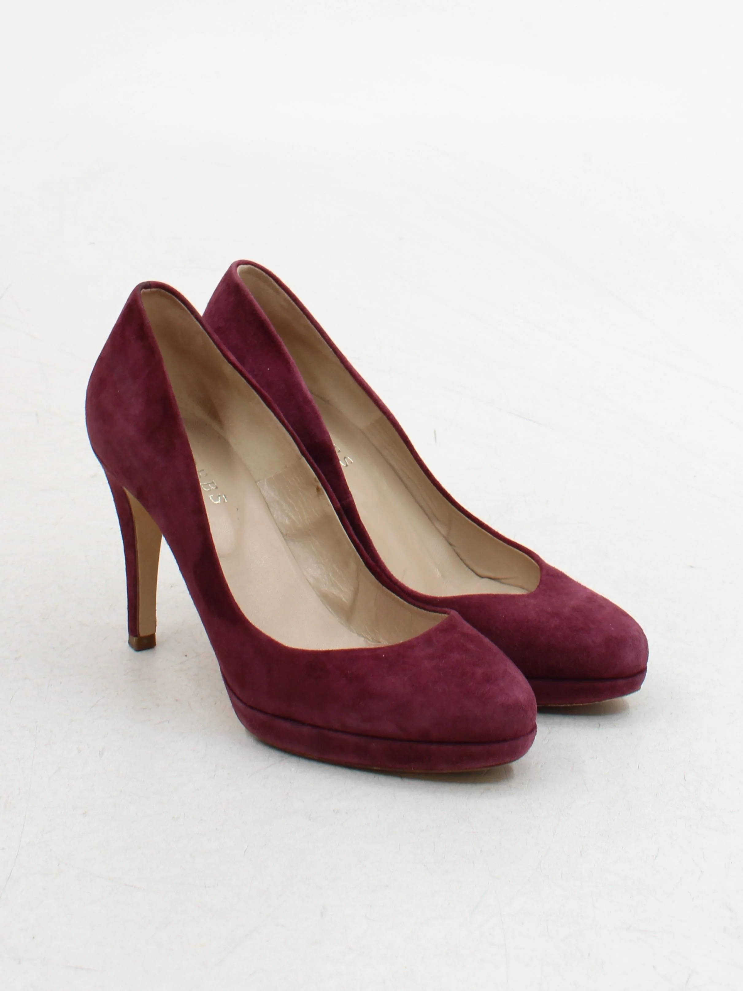 Hobbs Women's Heels UK 6 Purple Suede with Leather Court - Image 4