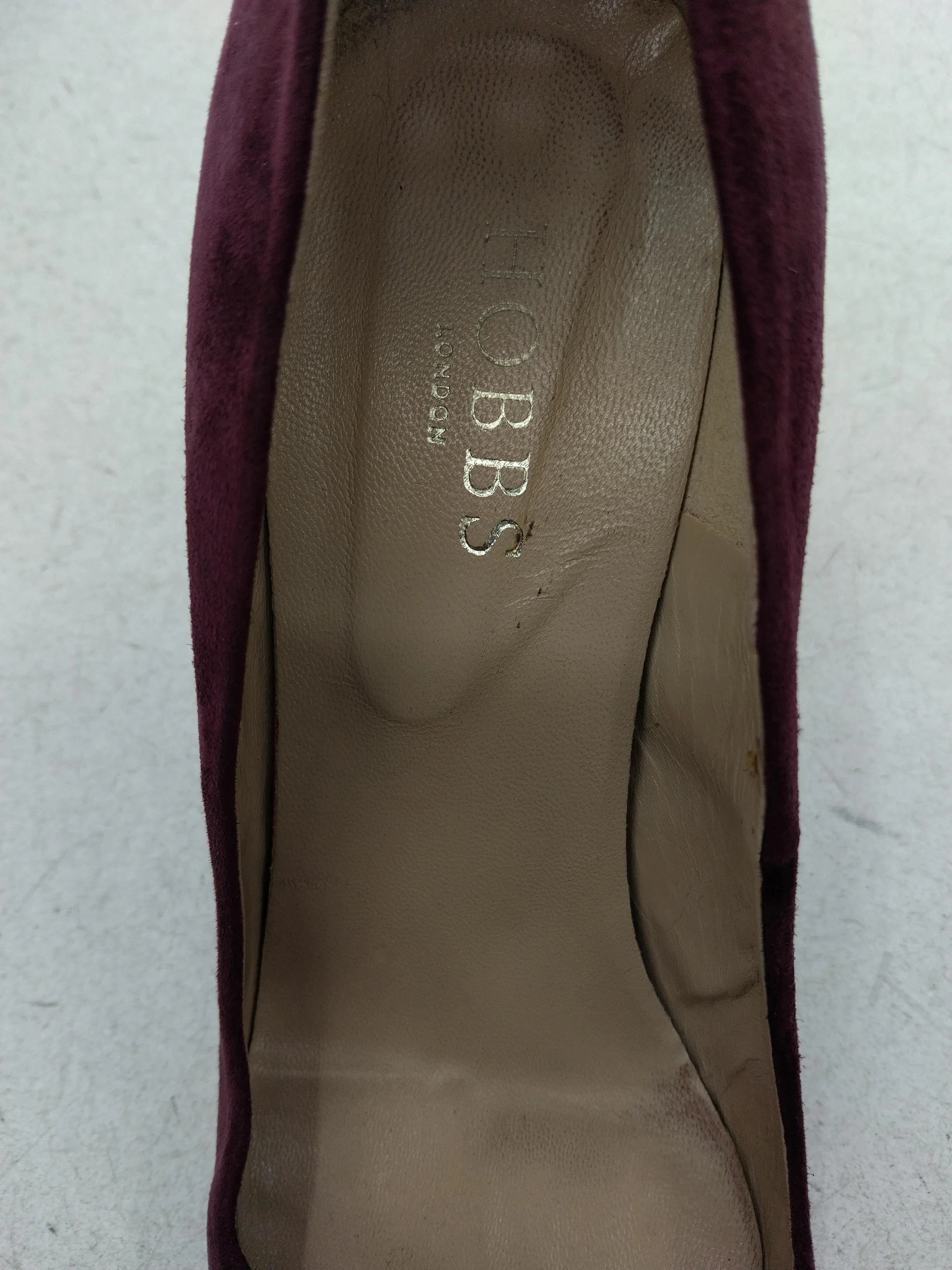 Hobbs Women's Heels UK 6 Purple Suede with Leather Court - Image 6