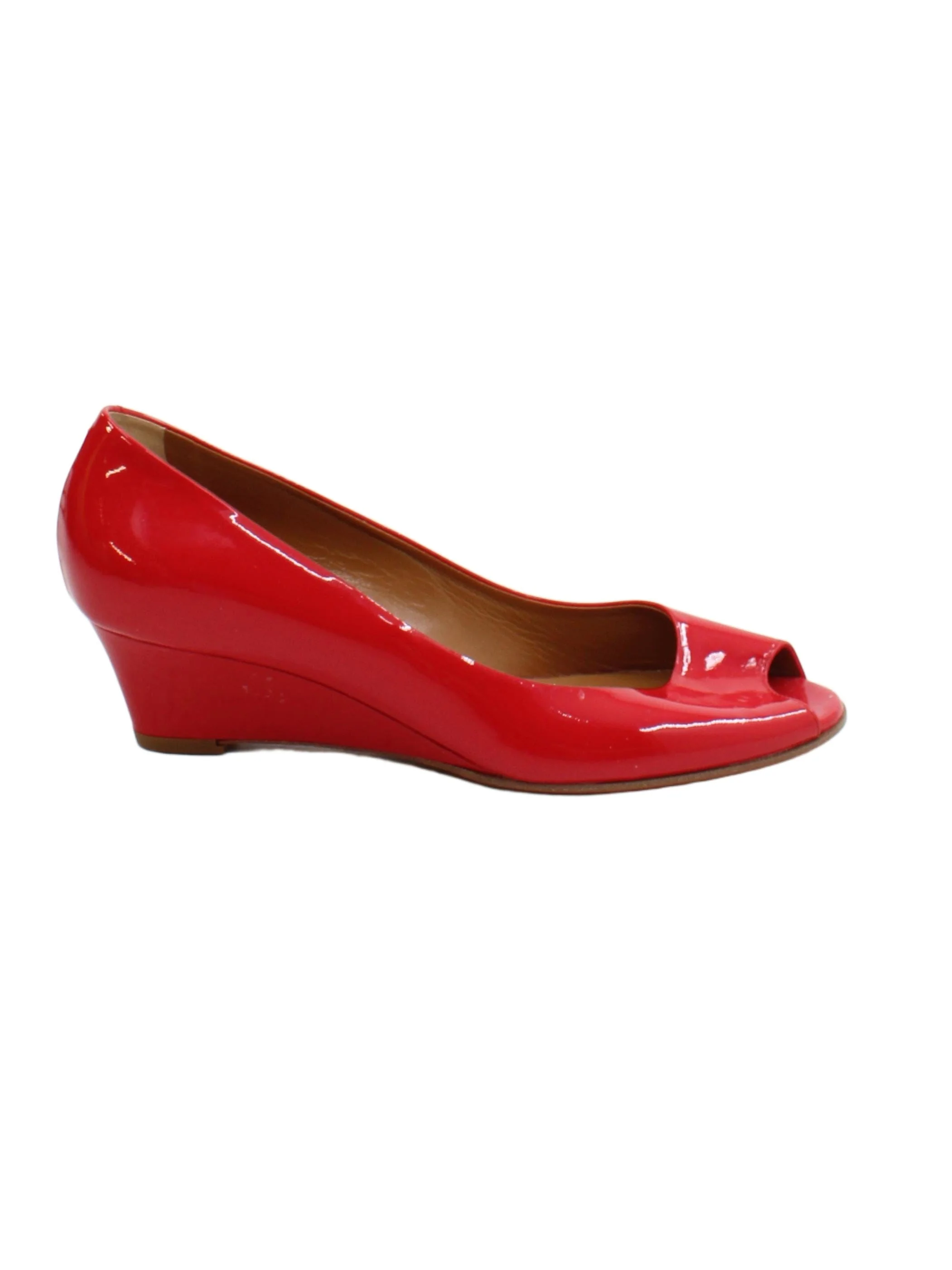 Hobbs Women's Heels UK 6 Red 100% Leather Court