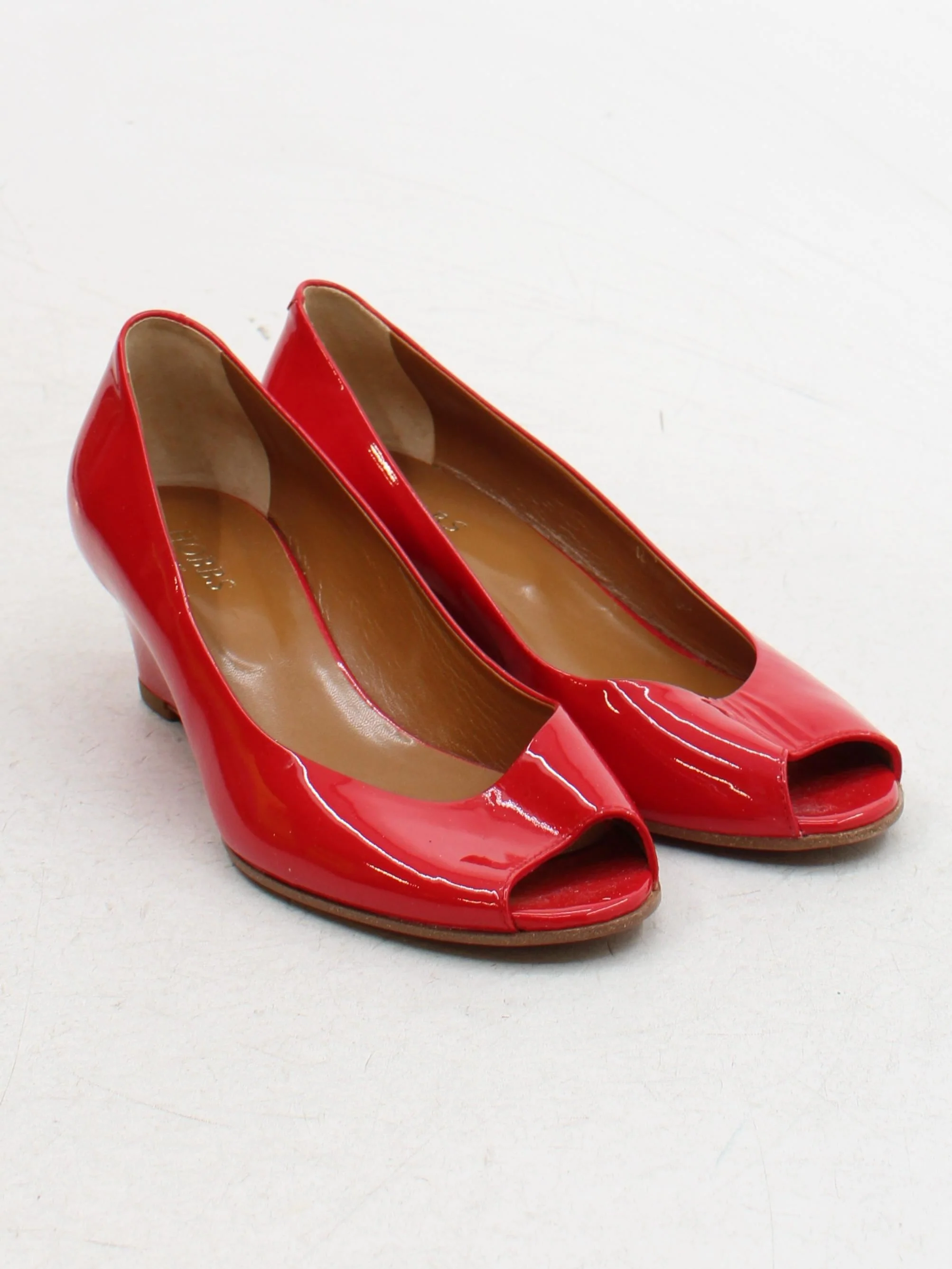 Hobbs Women's Heels UK 6 Red 100% Leather Court - Image 4