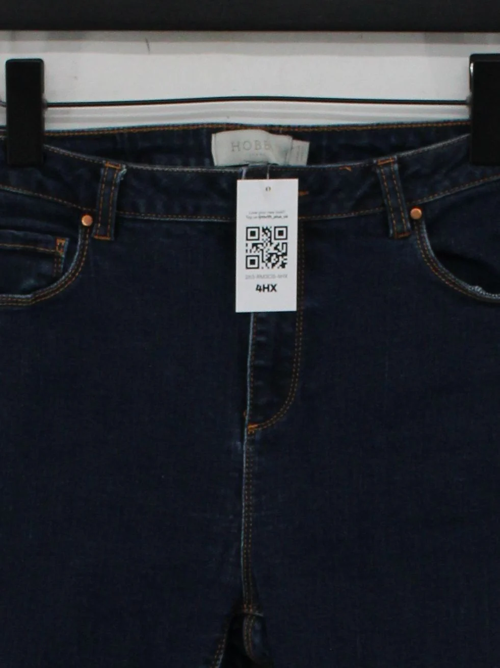 Hobbs Women's Jeans UK 10 Blue Cotton with Elastane Skinny - Image 3