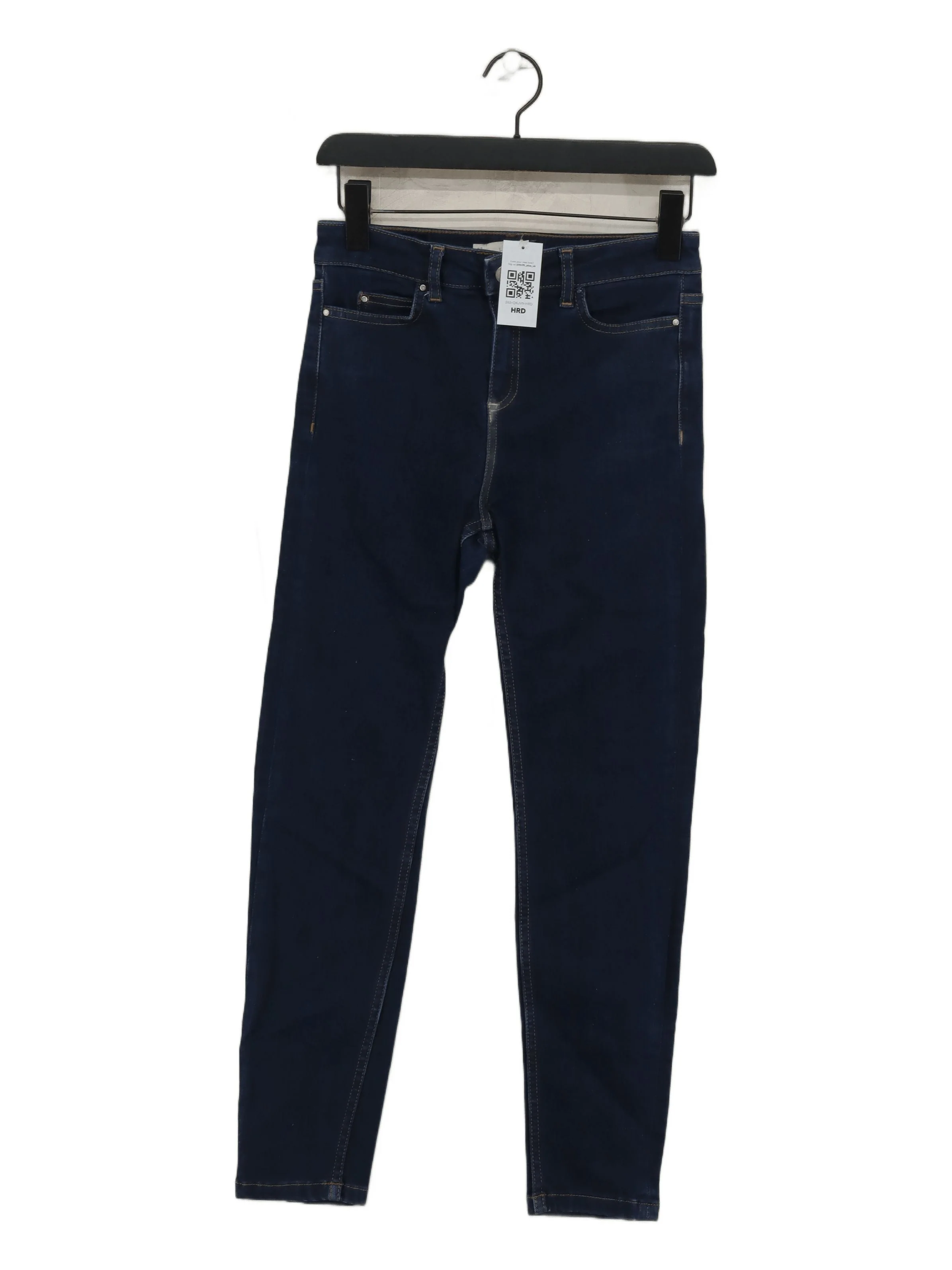Hobbs Women's Jeans UK 8 Blue Cotton with Acrylic, Elastane Skinny
