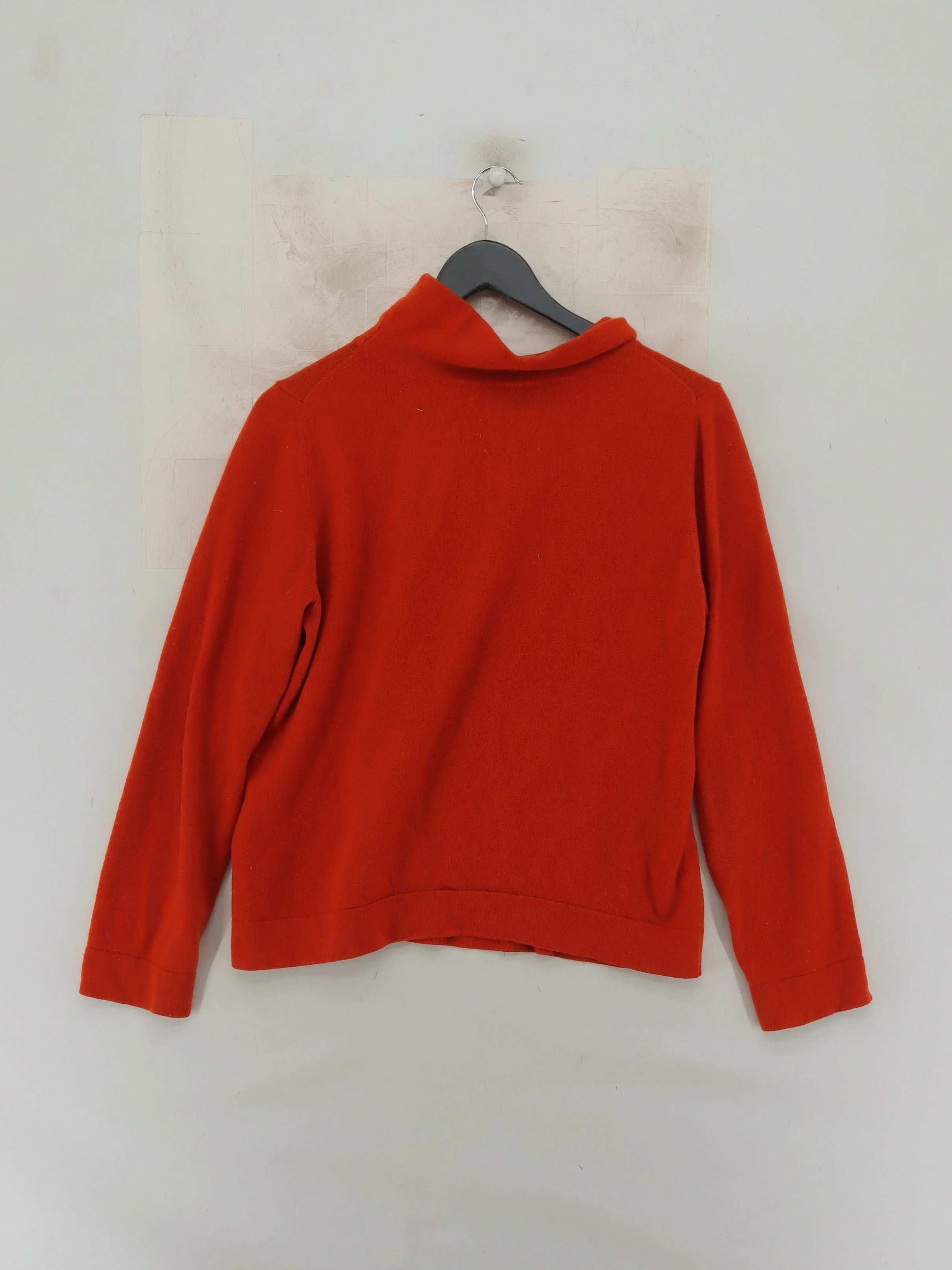 Hobbs Women's Jumper L Orange Wool with Cashmere Roll Neck Pullover - Image 2