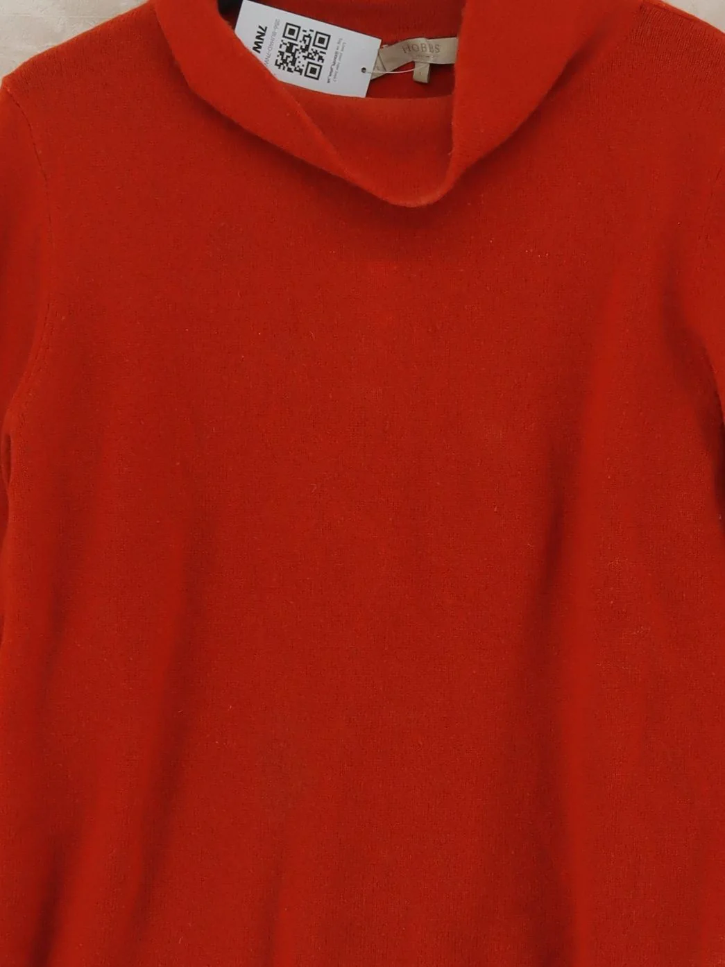 Hobbs Women's Jumper L Orange Wool with Cashmere Roll Neck Pullover - Image 3