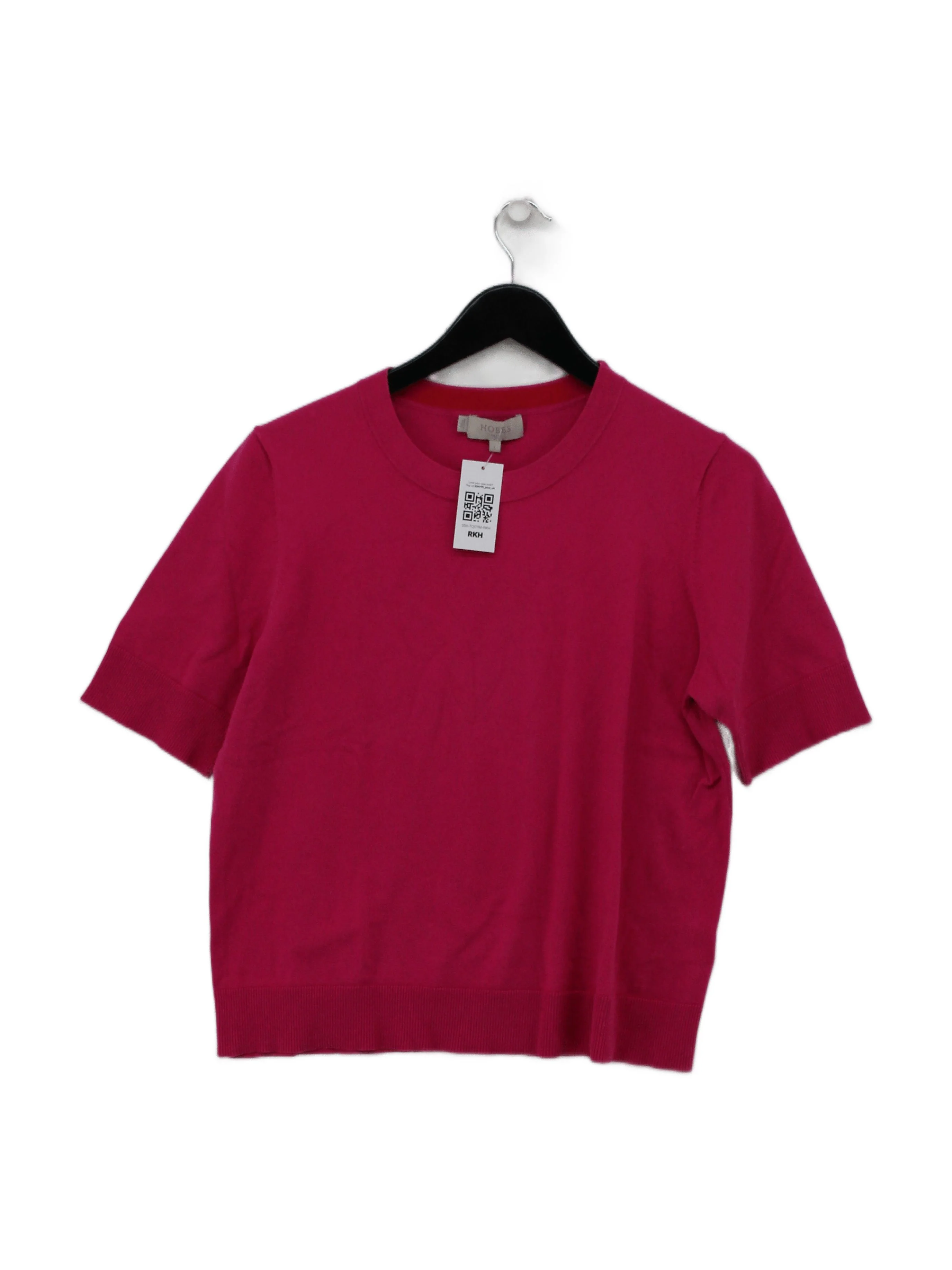 Hobbs Women's Jumper L Pink 100% Other Crew Neck Pullover