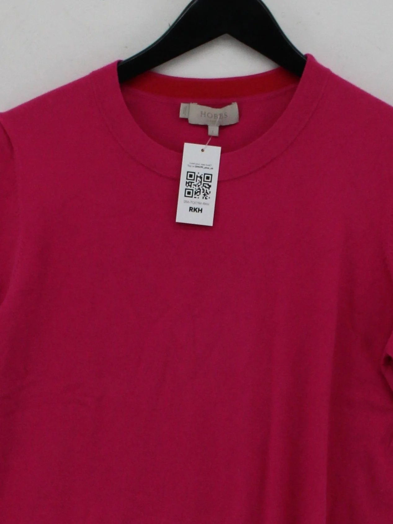 Hobbs Women's Jumper L Pink 100% Other Crew Neck Pullover - Image 3