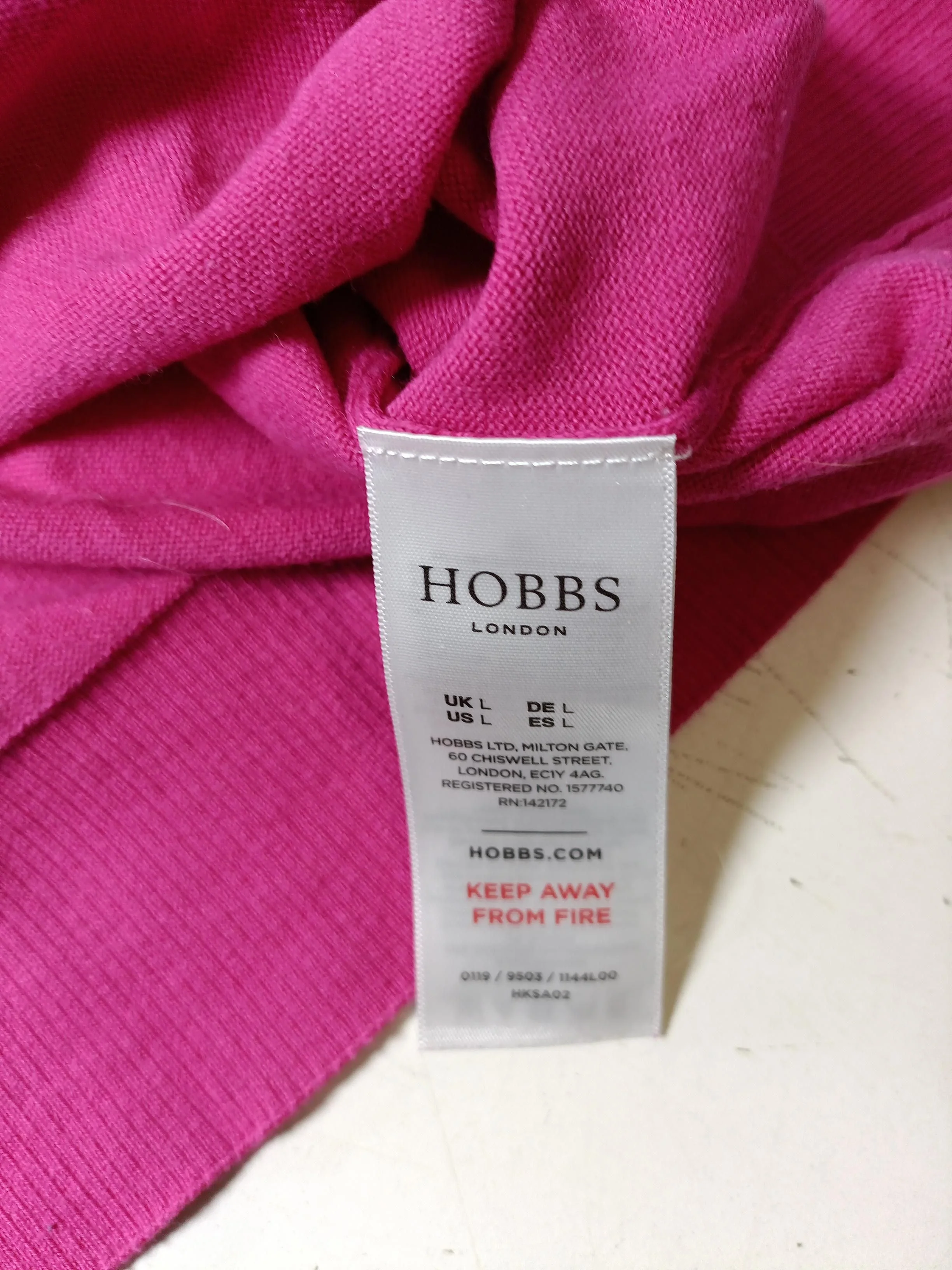 Hobbs Women's Jumper L Pink 100% Other Crew Neck Pullover - Image 6