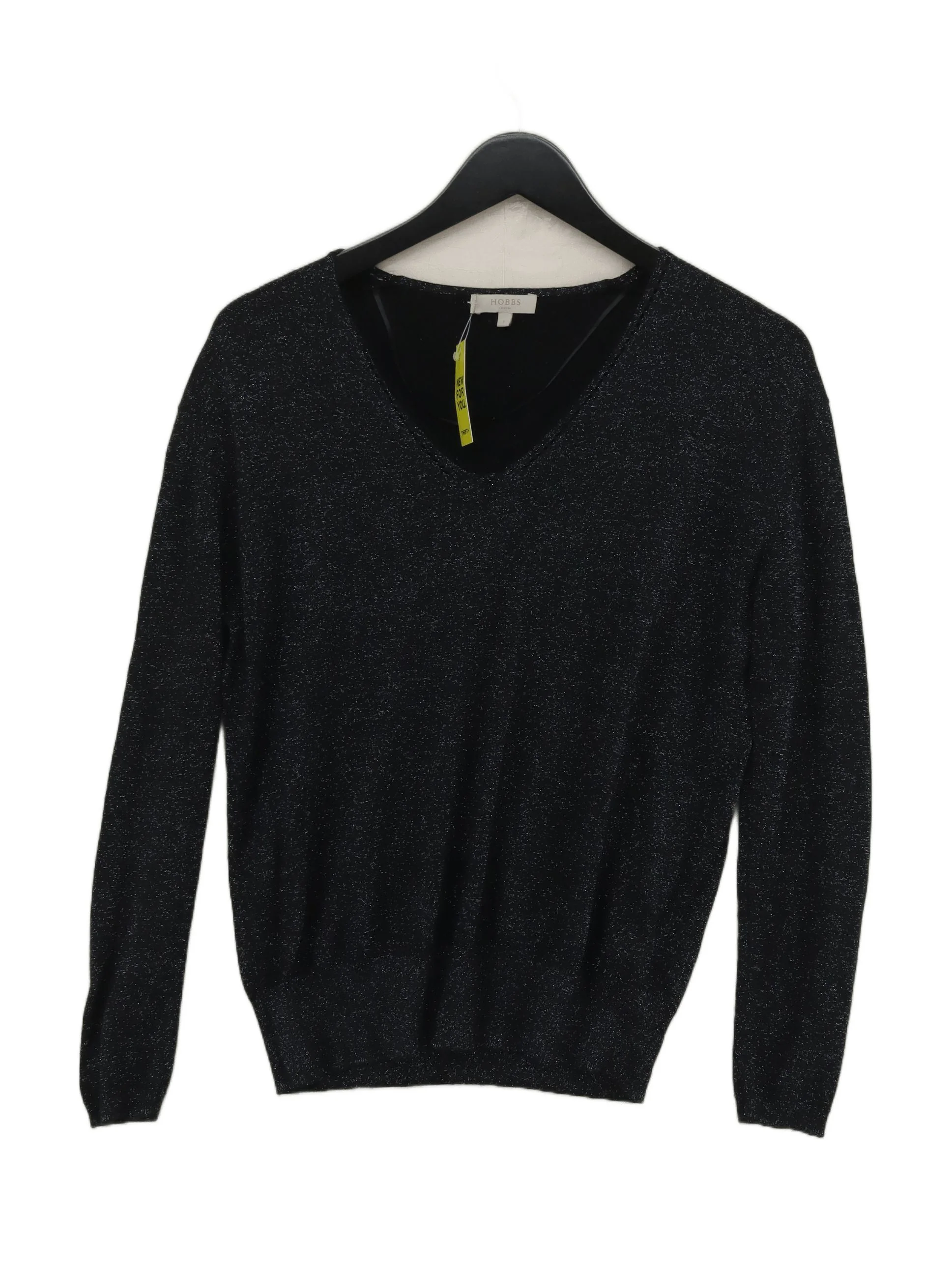 Hobbs Women's Jumper S Black 100% Other V-Neck Pullover