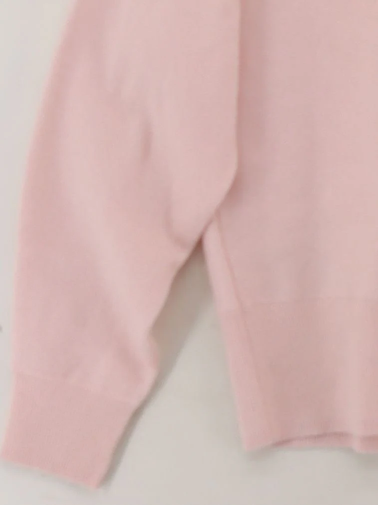 Hobbs Women's Jumper S Pink 100% Cashmere Roll Neck Pullover - Image 4