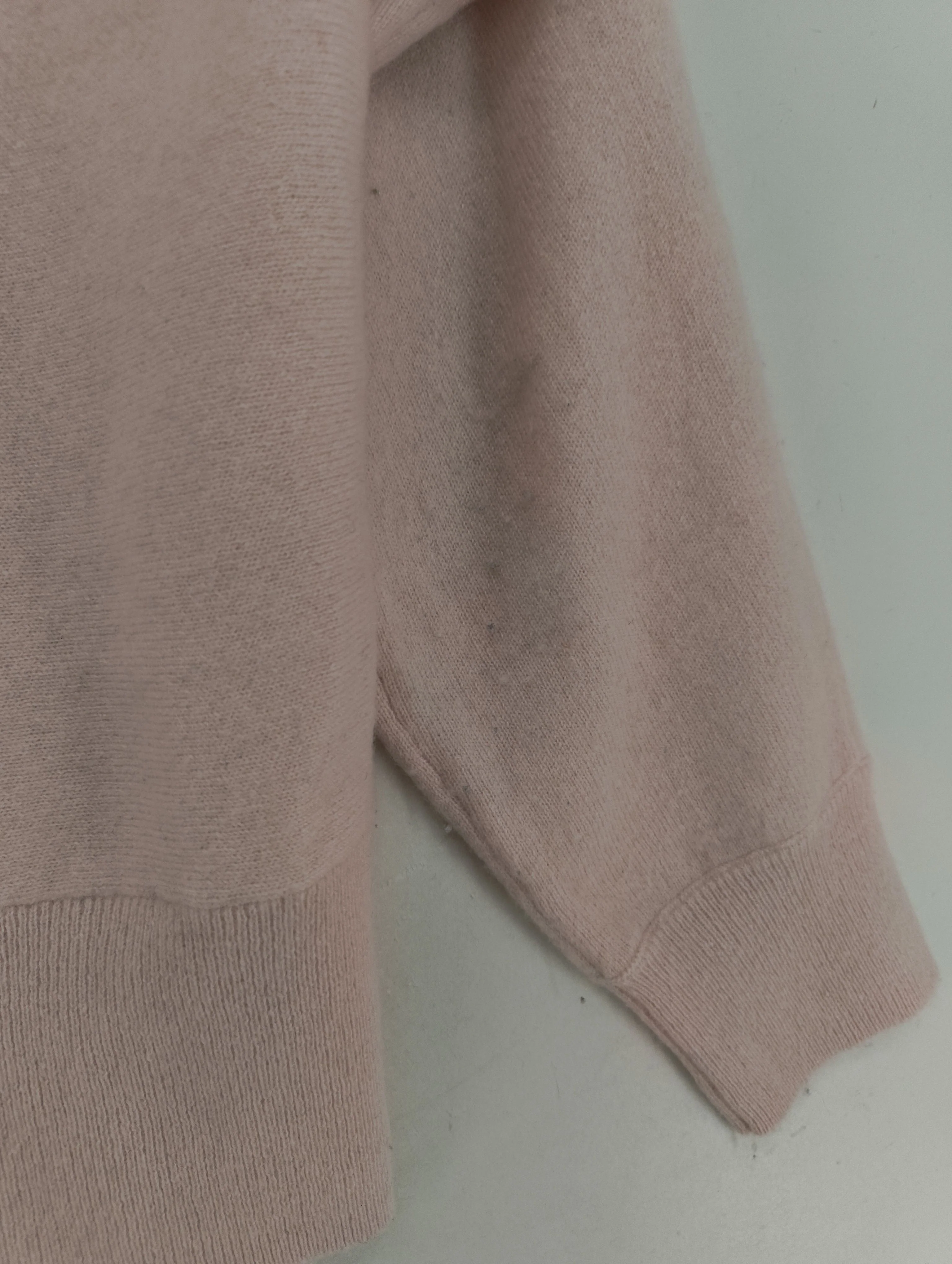 Hobbs Women's Jumper S Pink 100% Cashmere Roll Neck Pullover - Image 5