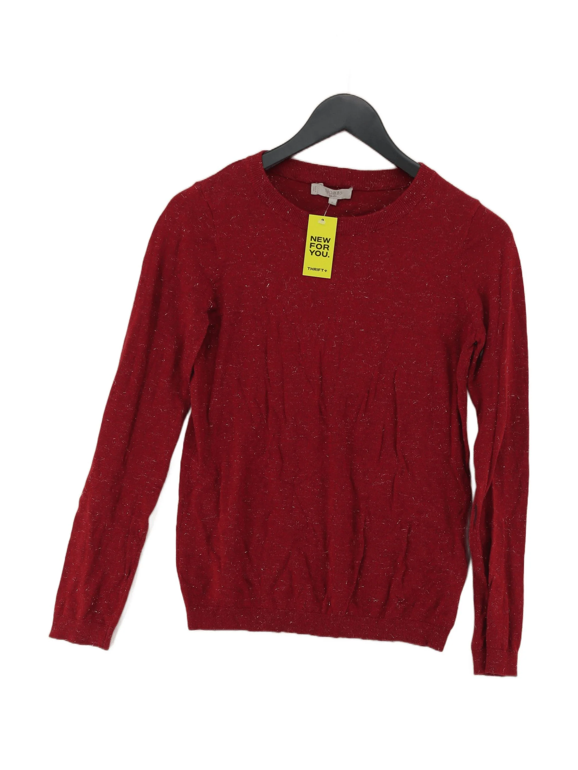 Hobbs Women's Jumper S Red 100% Other Round Neck Pullover