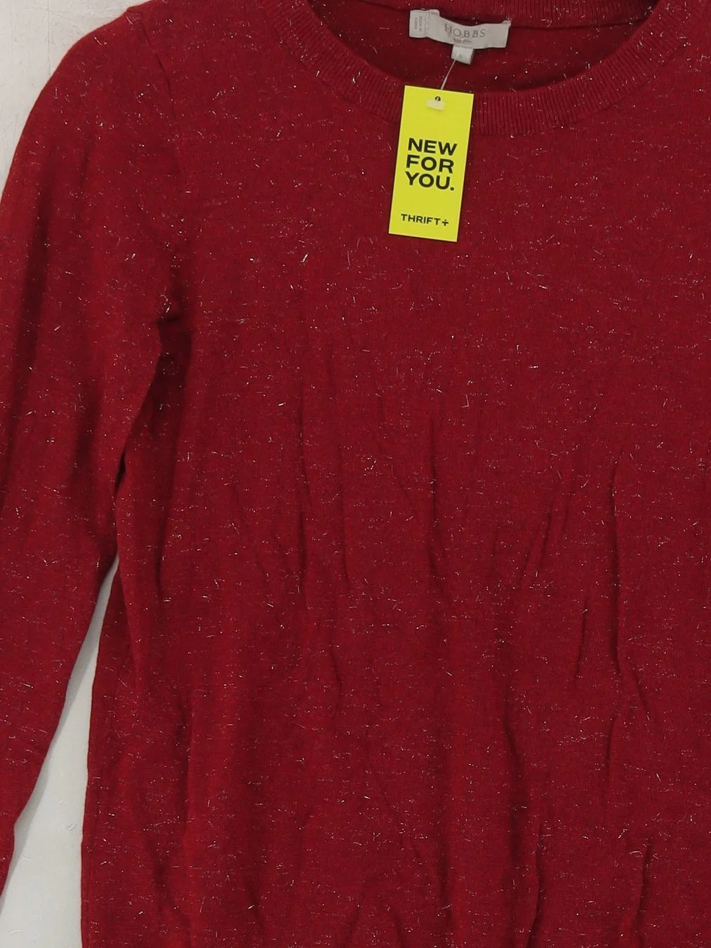 Hobbs Women's Jumper S Red 100% Other Round Neck Pullover - Image 3