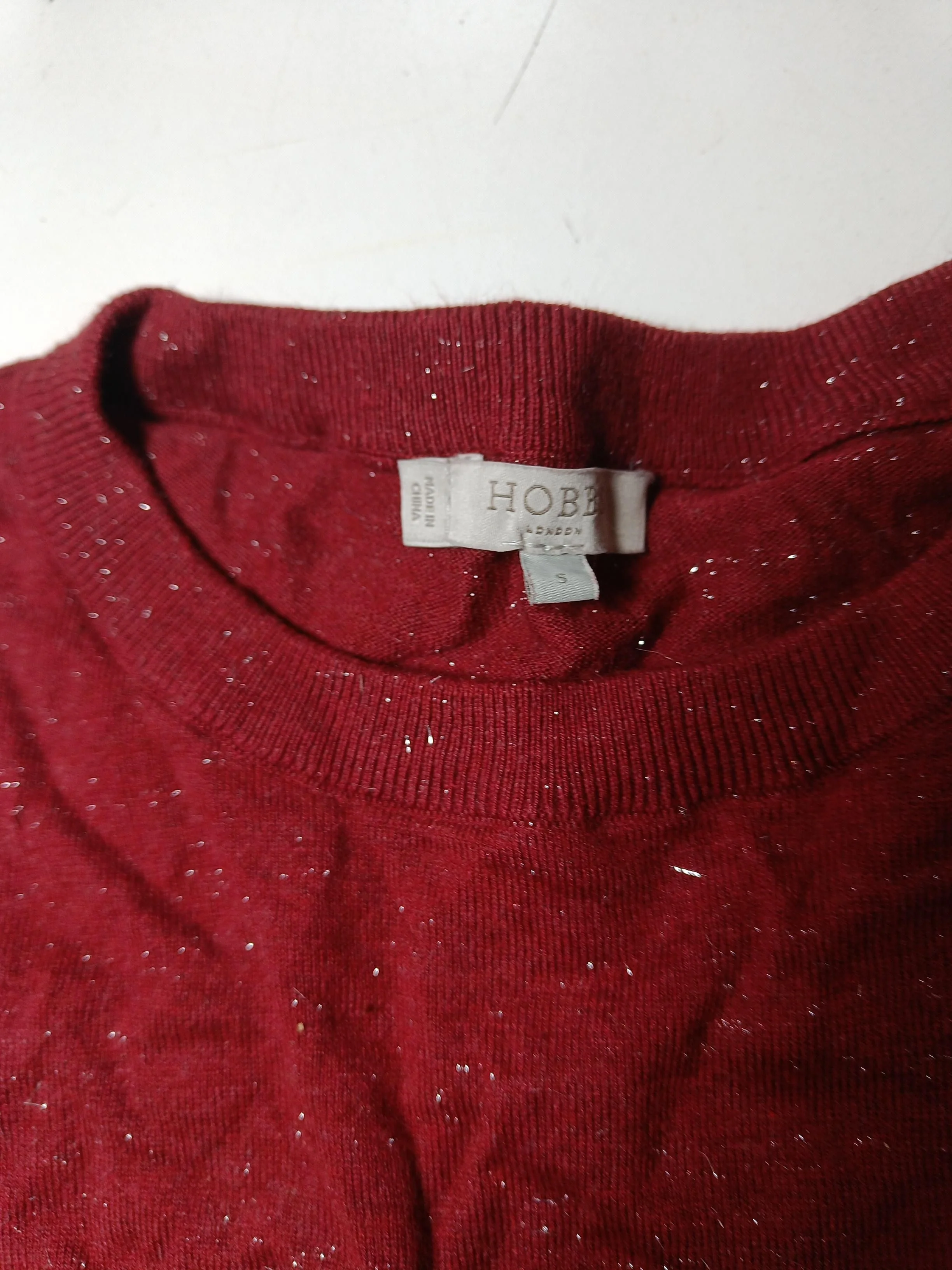 Hobbs Women's Jumper S Red 100% Other Round Neck Pullover - Image 5