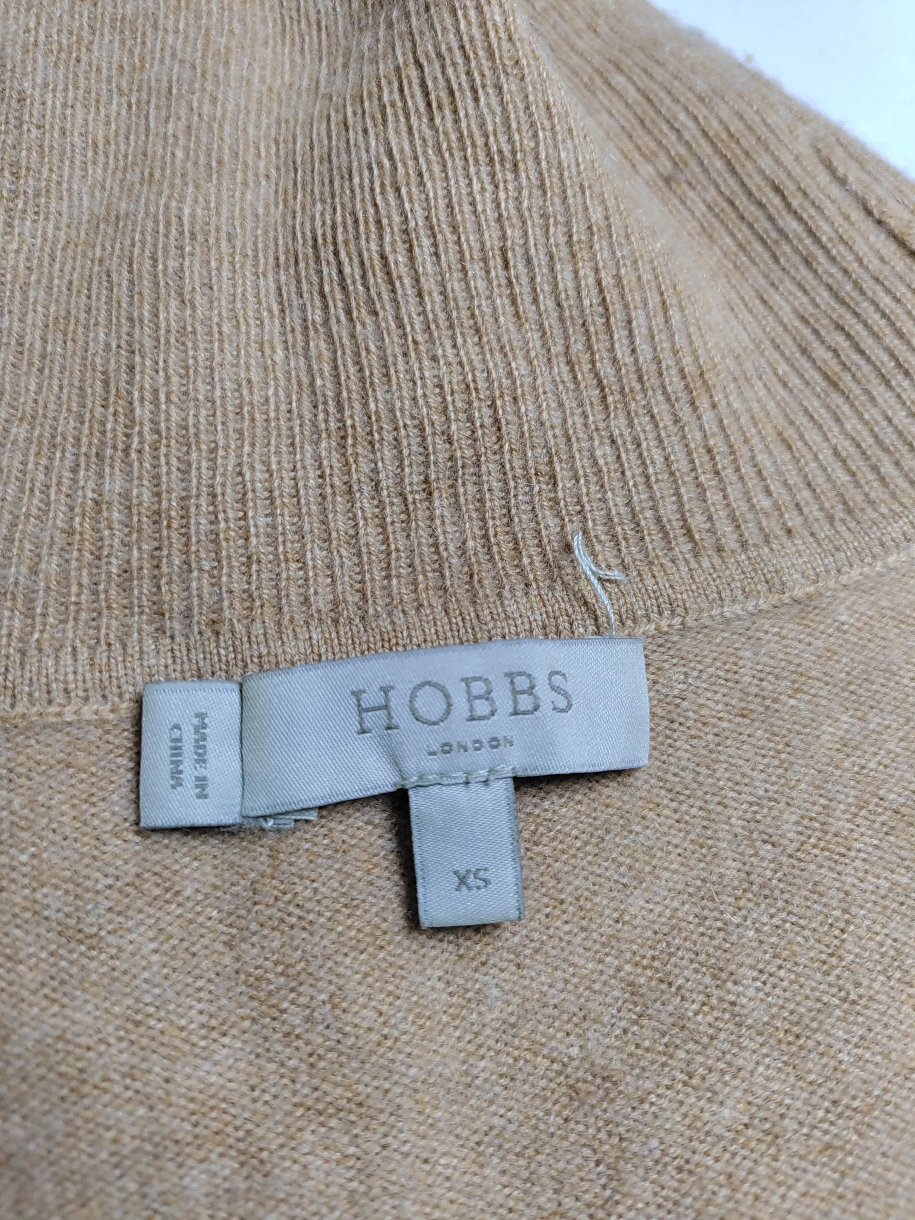 Hobbs Women's Jumper XS Tan 100% Cashmere Roll Neck Pullover - Image 8