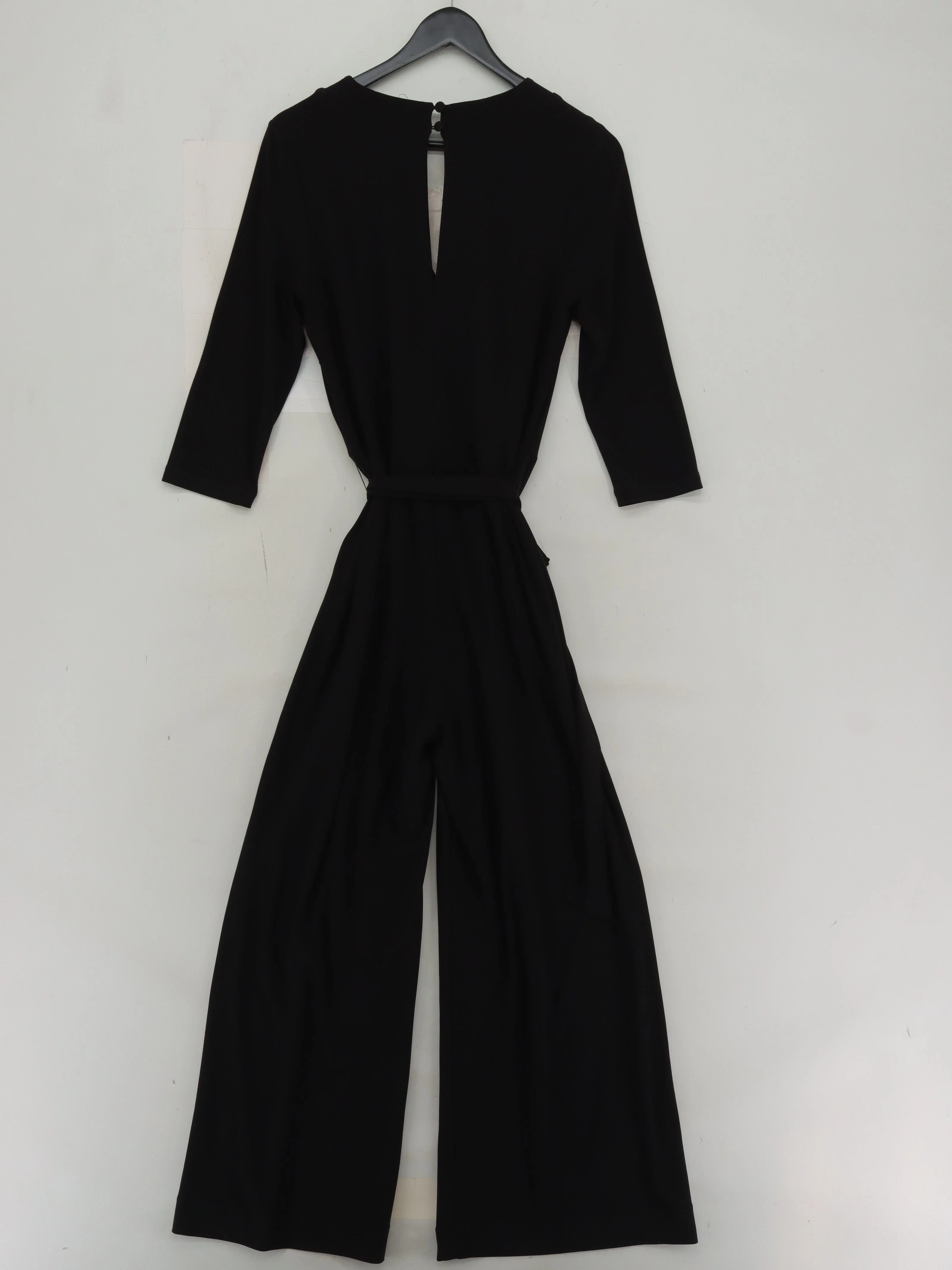 Hobbs Women's Jumpsuit UK 10 Black Polyester with Elastane Wide-Leg Jumpsuit - Image 2