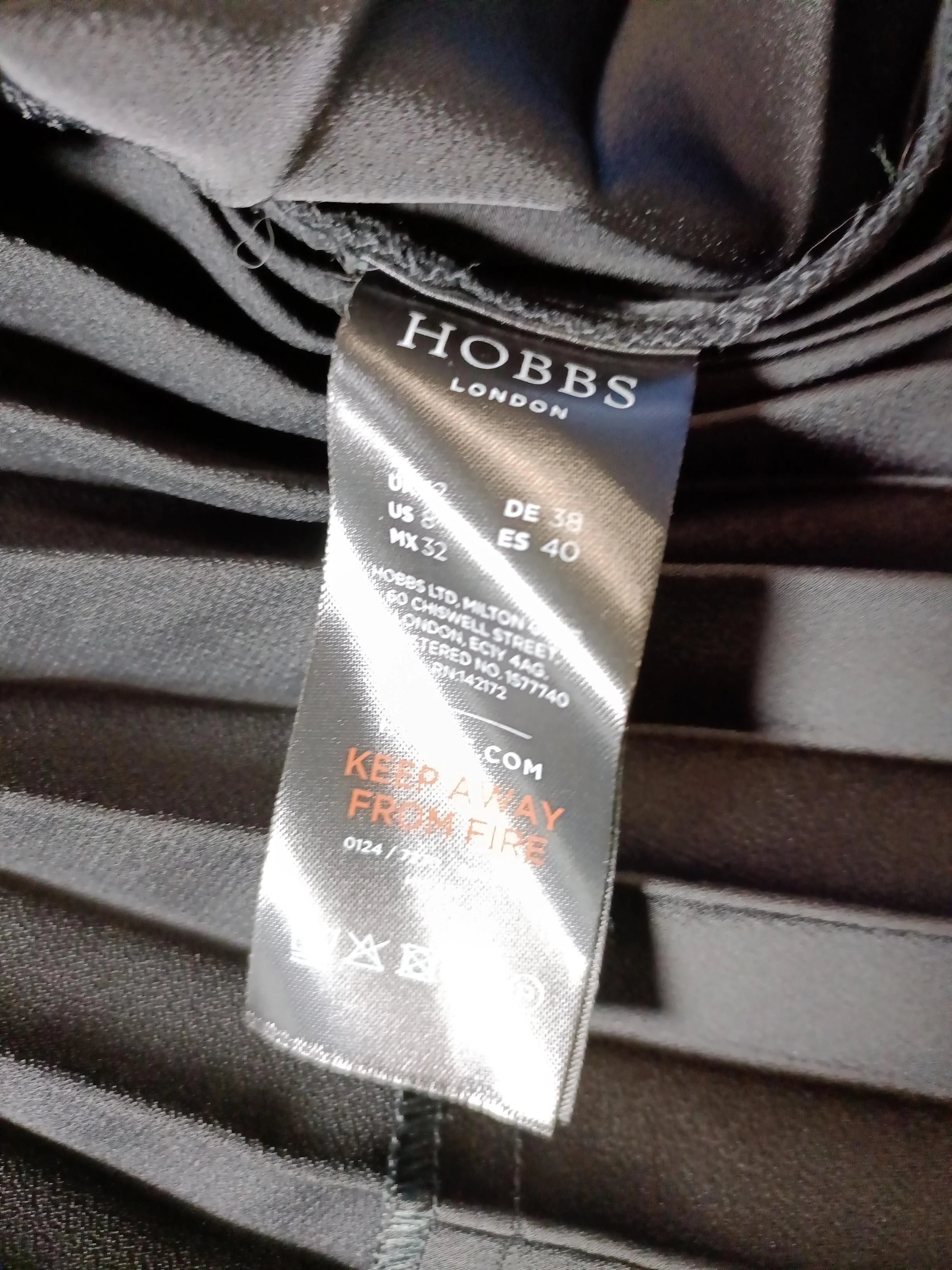 Hobbs Women's Midi Skirt M Black 100% Other Midi Pleated - Image 6