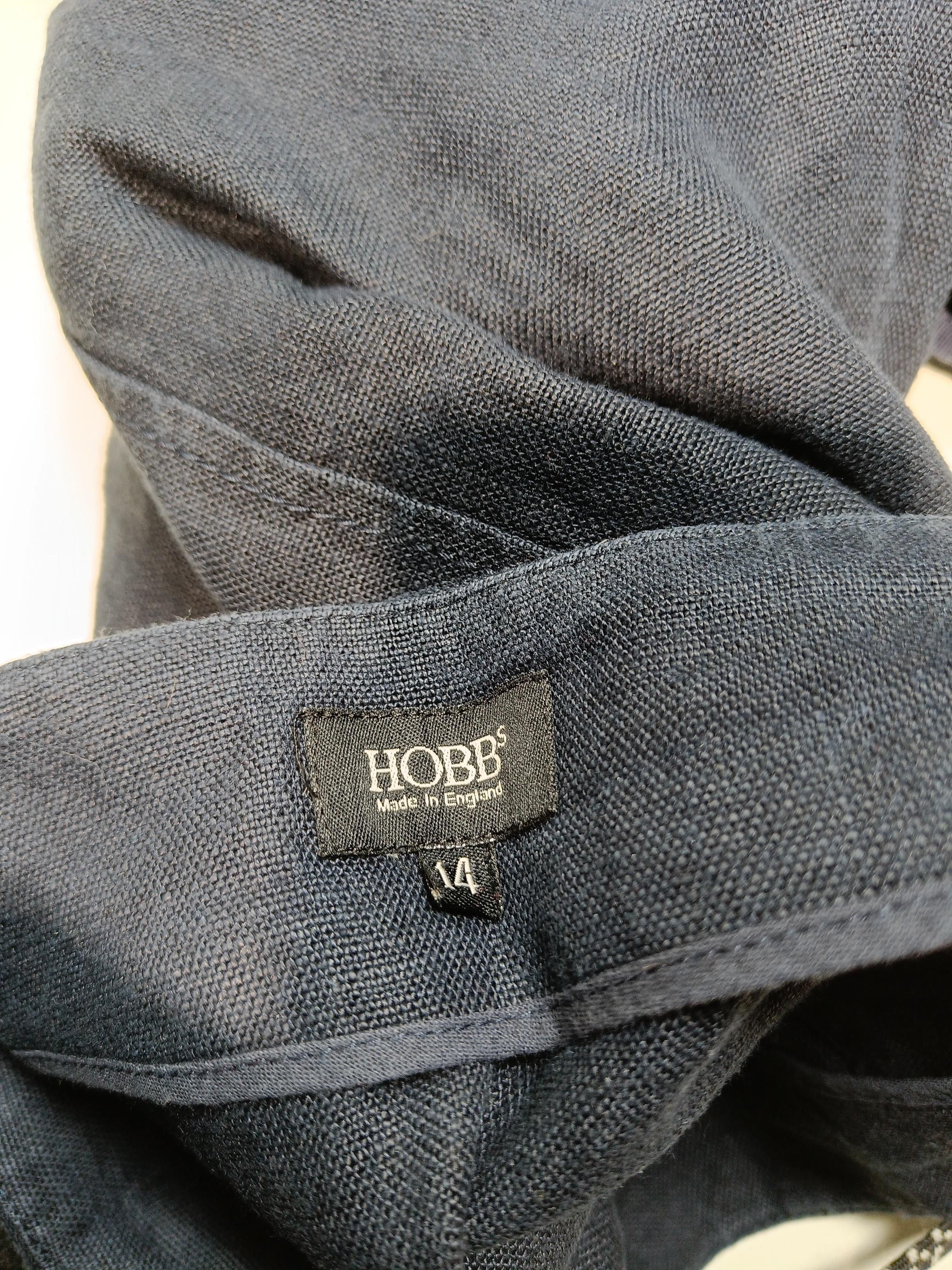 Hobbs Women's Midi Skirt M Blue 100% Linen Midi Straight & Pencil - Image 6