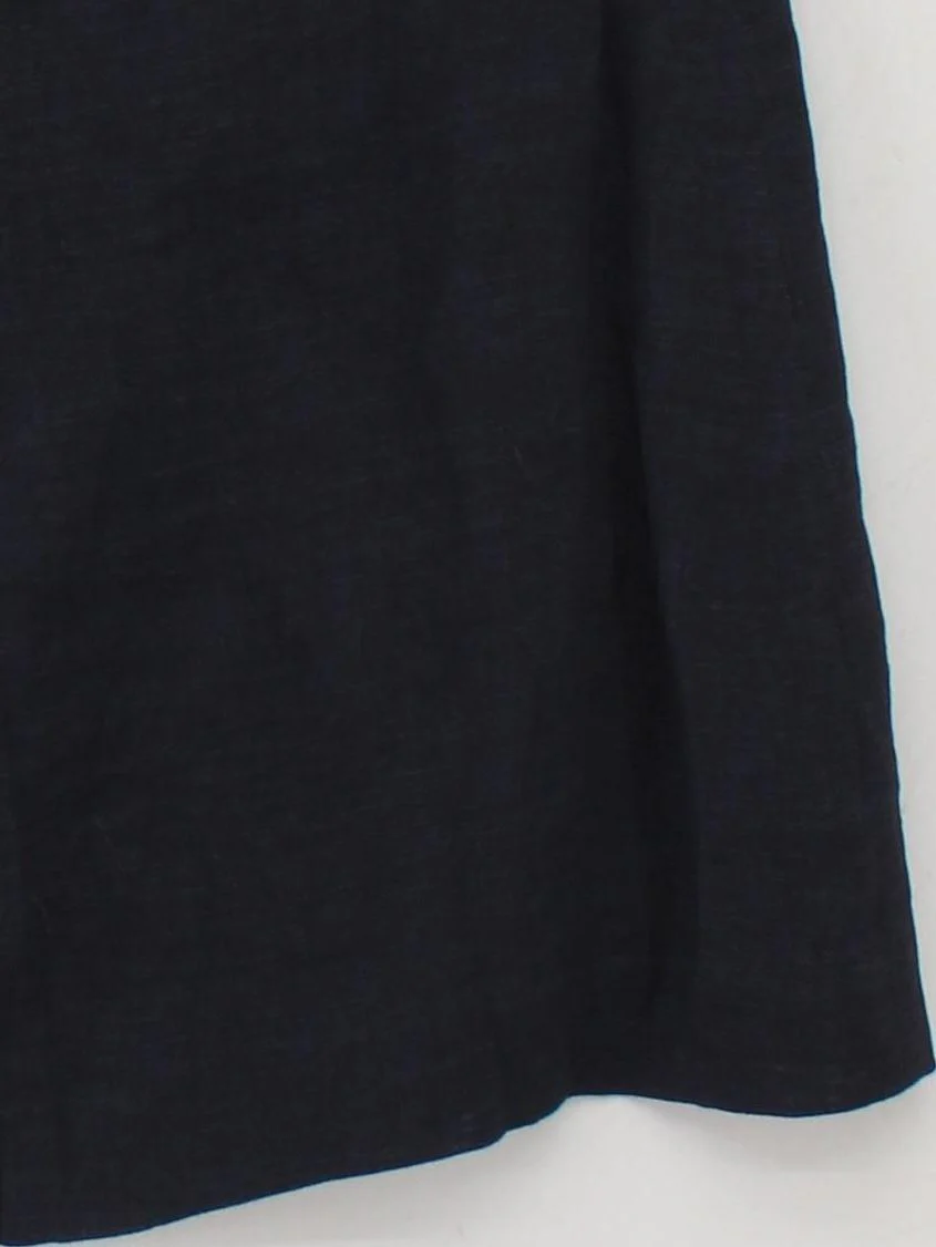 Hobbs Women's Midi Skirt UK 10 Blue Linen with Acetate Midi A-Line - Image 4