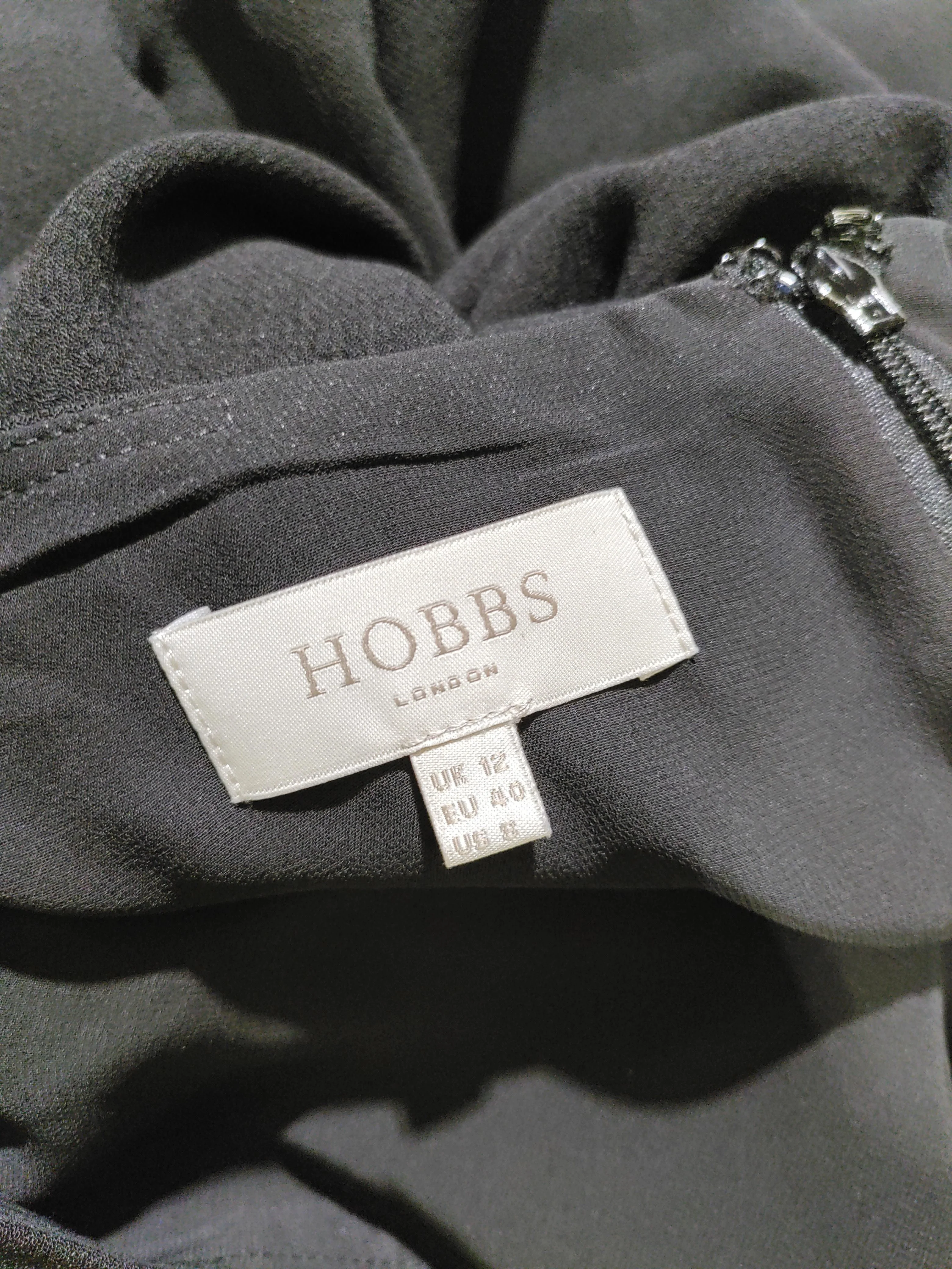 Hobbs Women's Midi Skirt UK 12 Black 100% Polyester Midi A-Line - Image 5