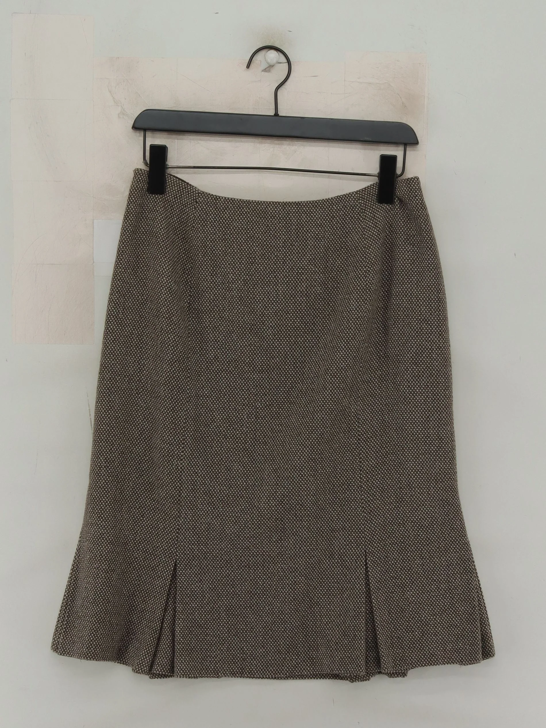 Hobbs Women's Midi Skirt UK 12 Brown Wool with Polyamide, Elastane Midi A-Line - Image 2