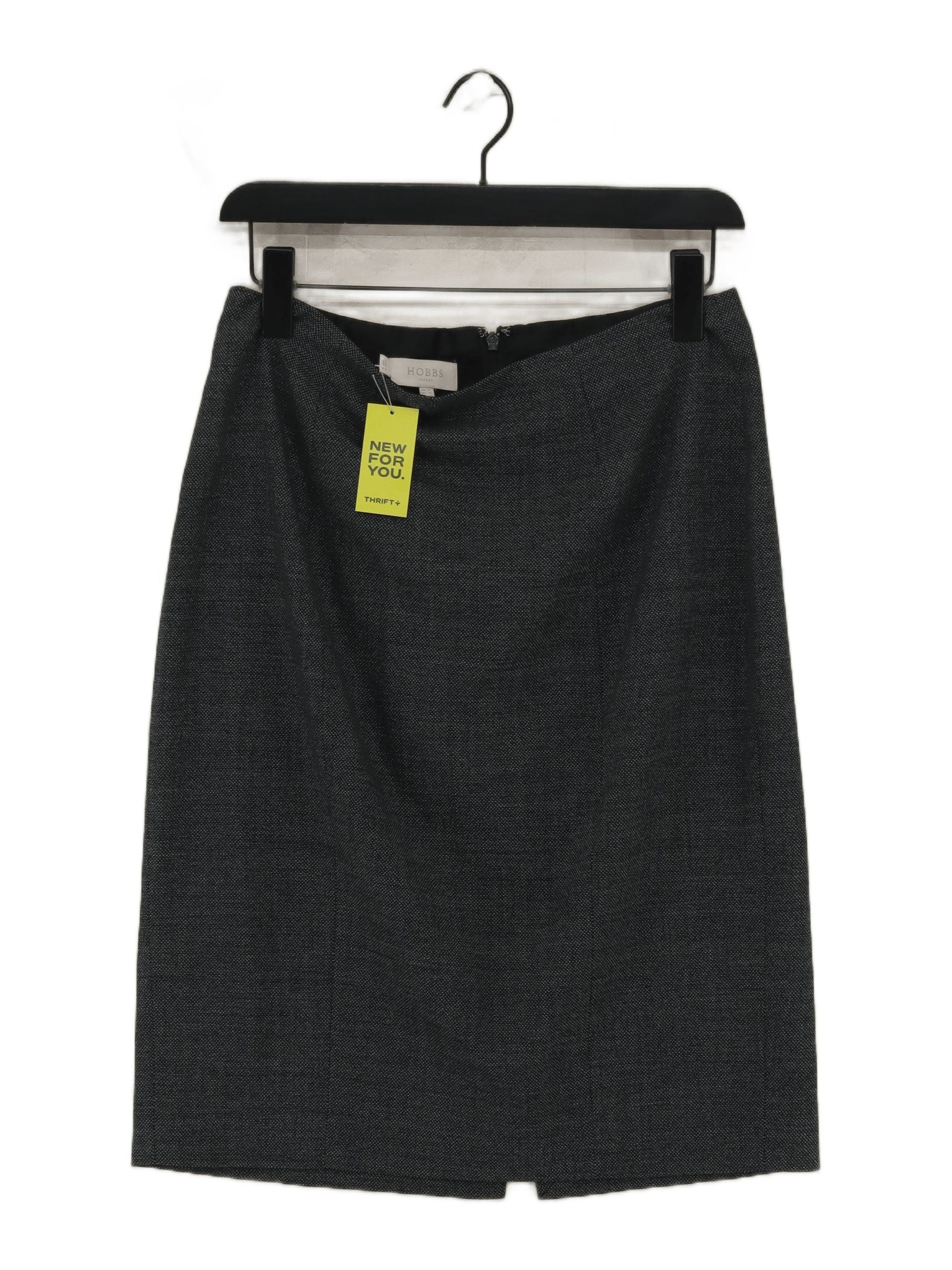 Hobbs Women's Midi Skirt UK 12 Grey Wool