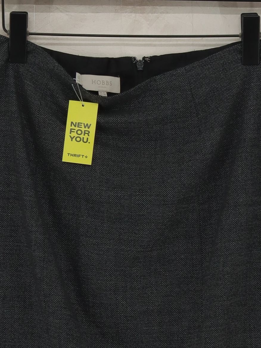 Hobbs Women's Midi Skirt UK 12 Grey Wool - Image 3
