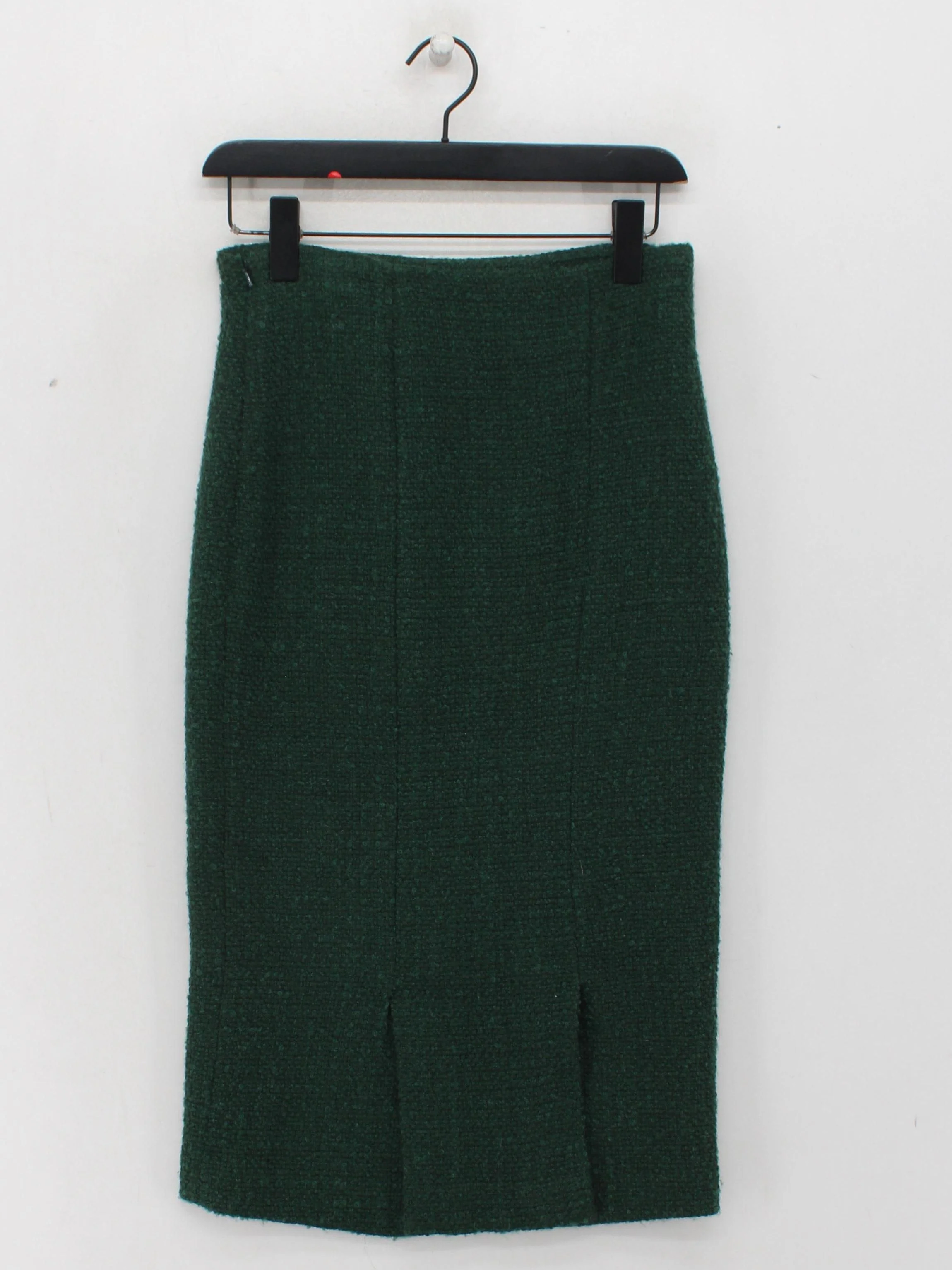 Hobbs Women's Midi Skirt UK 8 Green Wool - Image 2