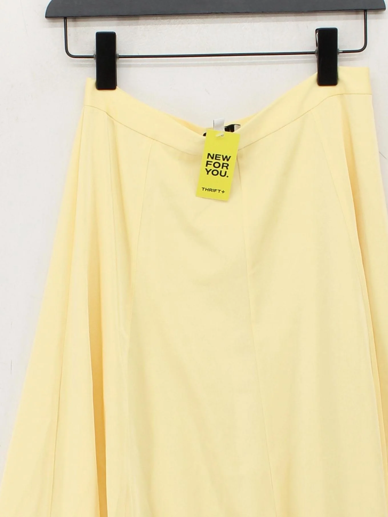 Hobbs Women's Midi Skirt UK 8 Yellow Polyester with Elastane Midi A-Line - Image 3