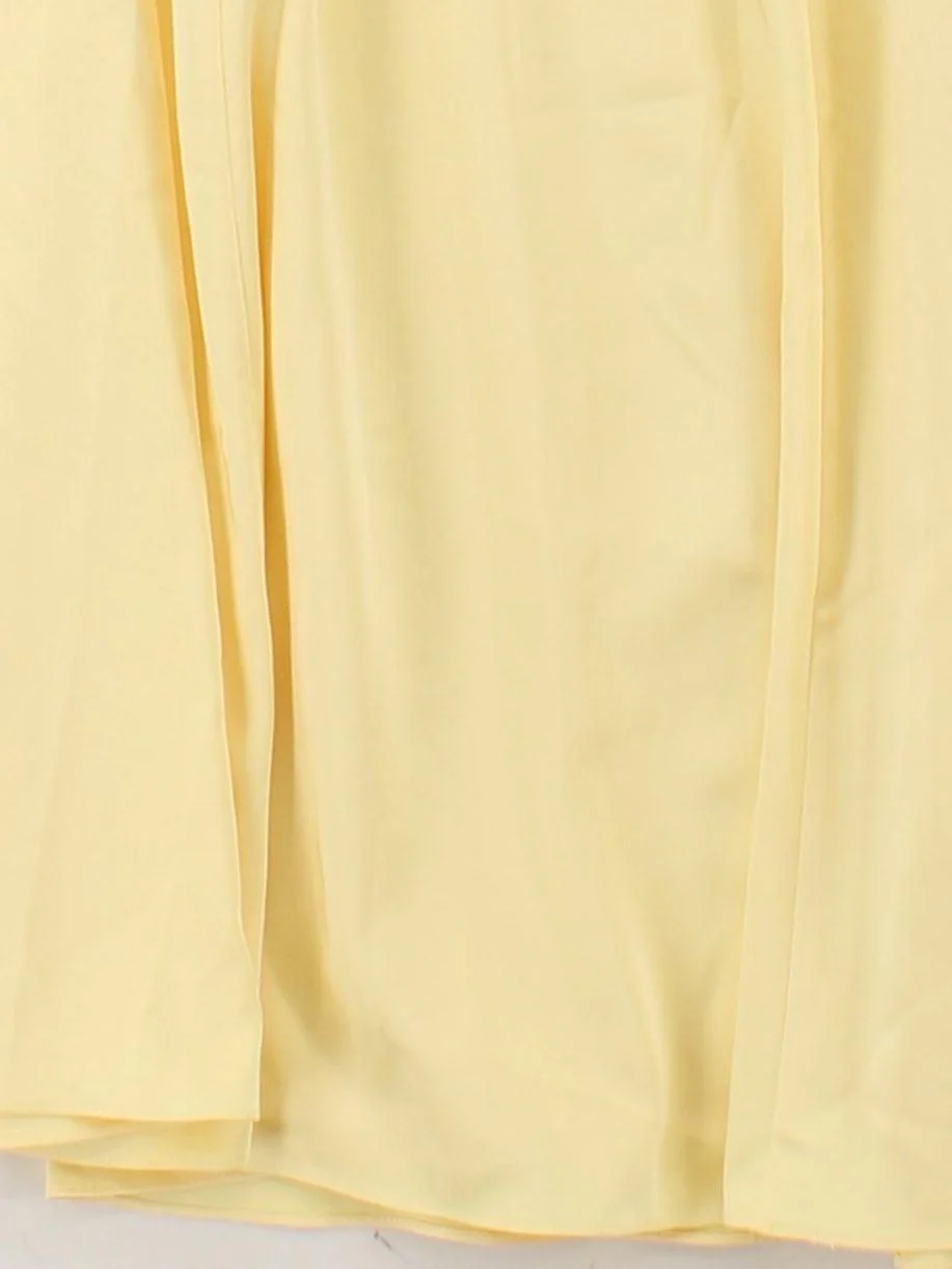 Hobbs Women's Midi Skirt UK 8 Yellow Polyester with Elastane Midi A-Line - Image 4