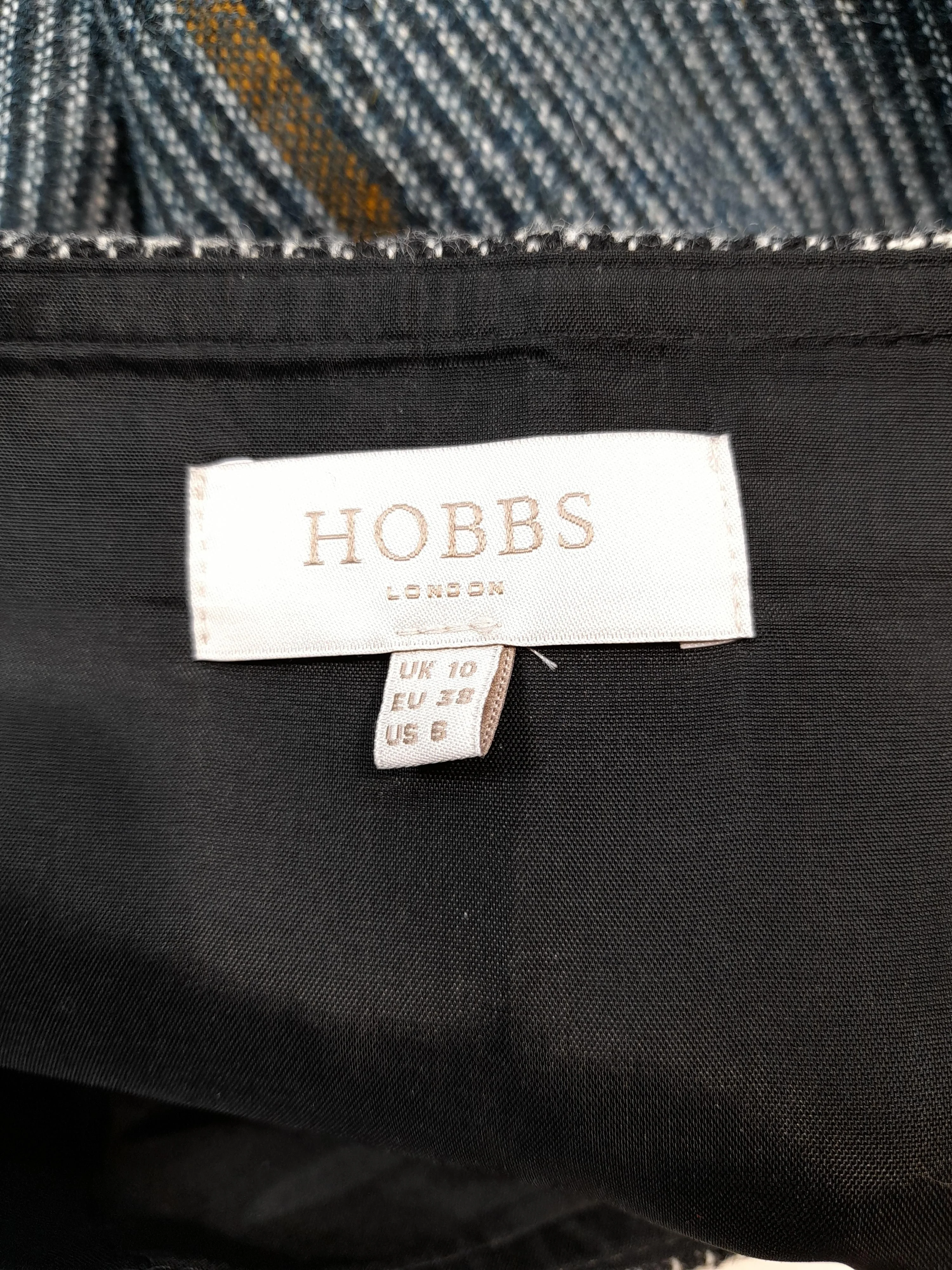 Hobbs Women's Mini Skirt UK 10 Multi Checkered Wool with Acetate Short Mini - Image 5