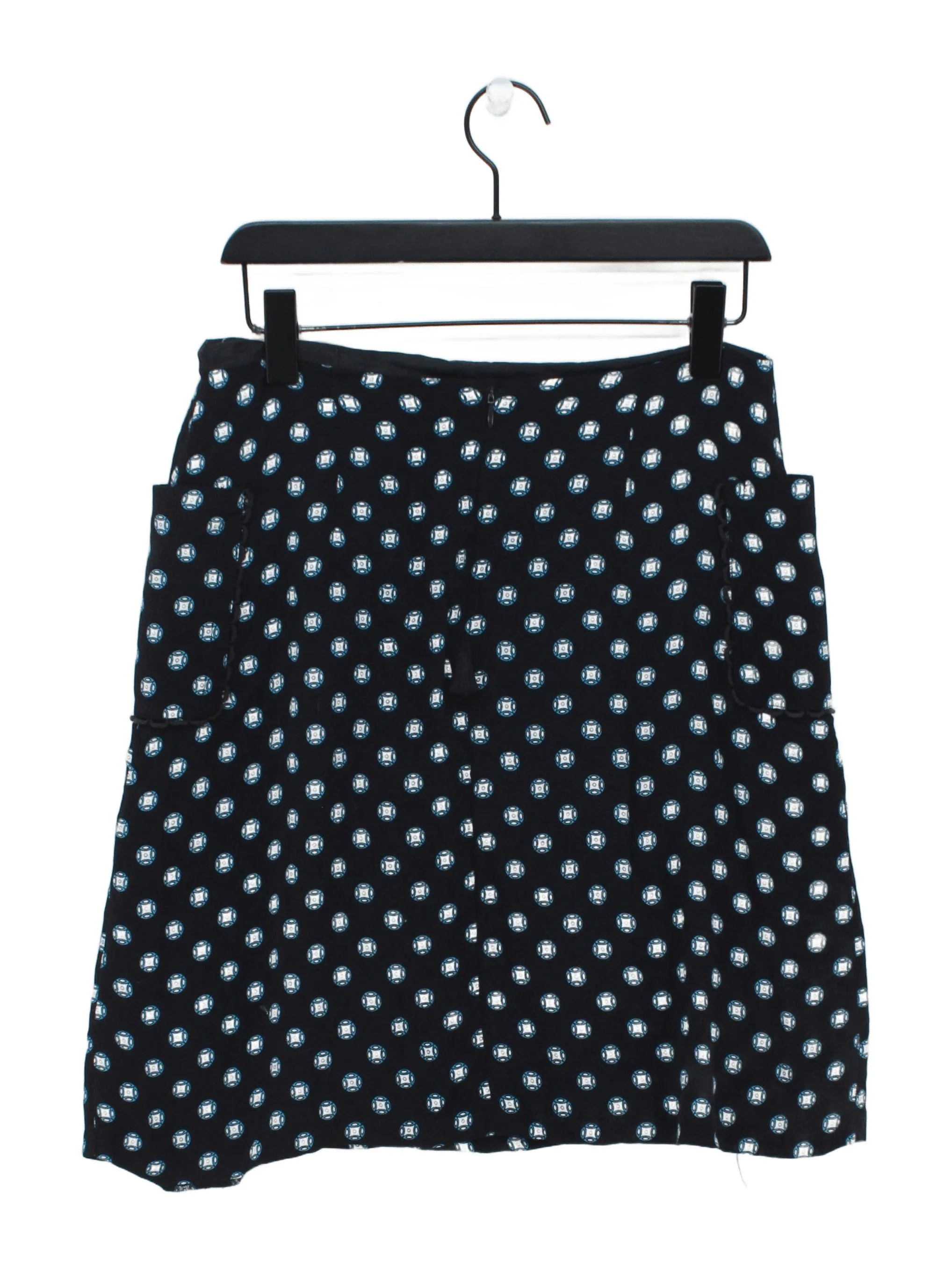 Hobbs Women's Mini Skirt UK 12 Black Viscose with Polyester, Cotton Mini