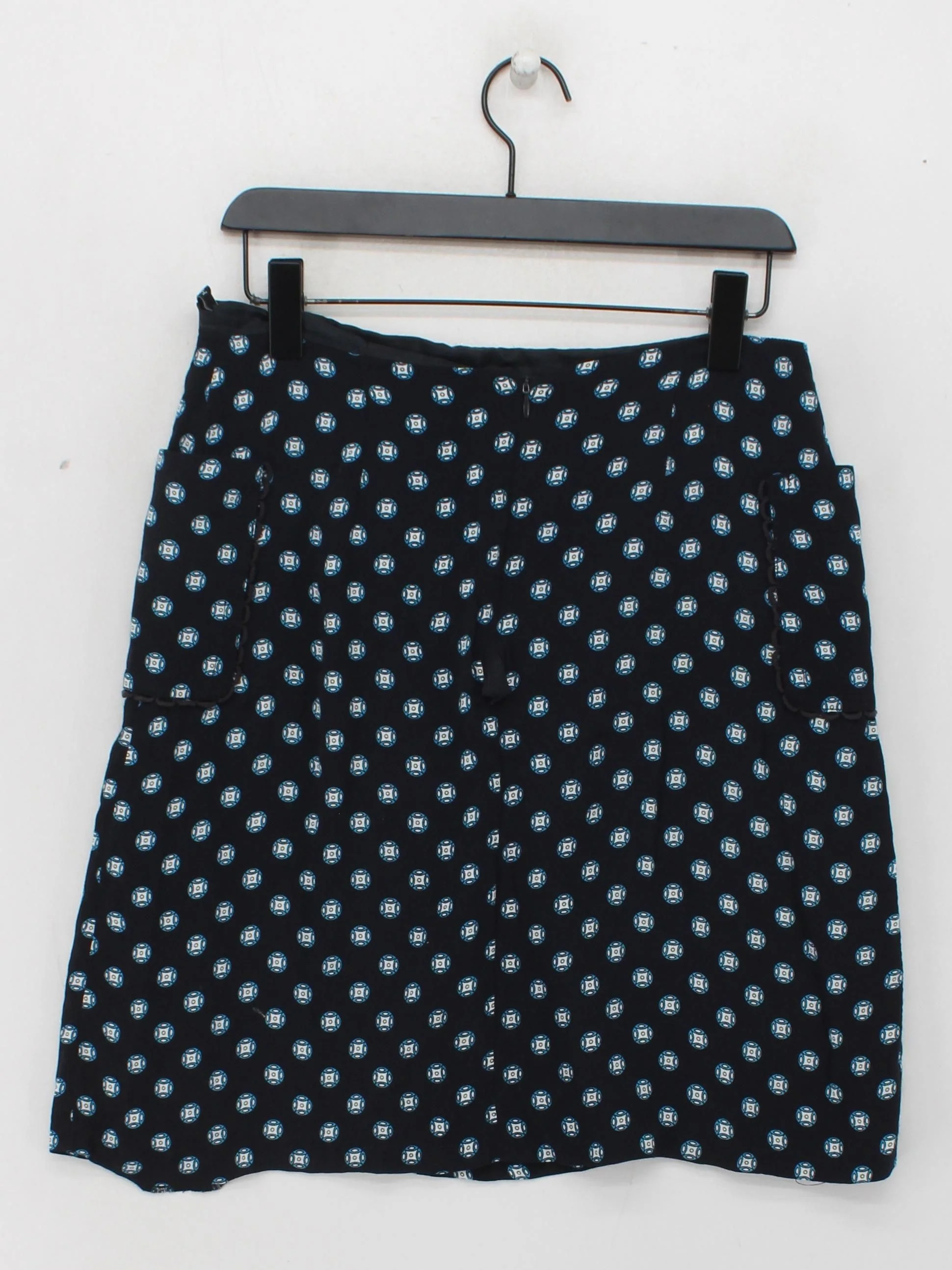 Hobbs Women's Mini Skirt UK 12 Black Viscose with Polyester, Cotton Mini - Image 2