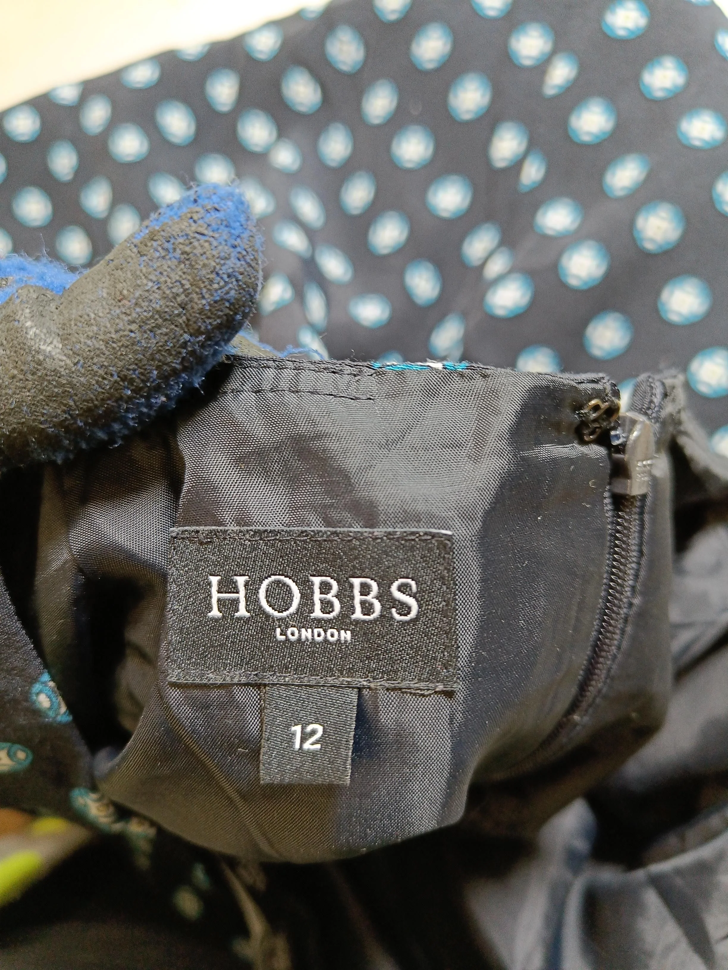Hobbs Women's Mini Skirt UK 12 Black Viscose with Polyester, Cotton Mini - Image 6
