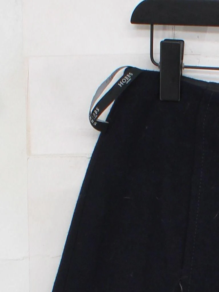 Hobbs Women's Mini Skirt UK 12 Black Wool with Acetate, Viscose Short Mini - Image 4