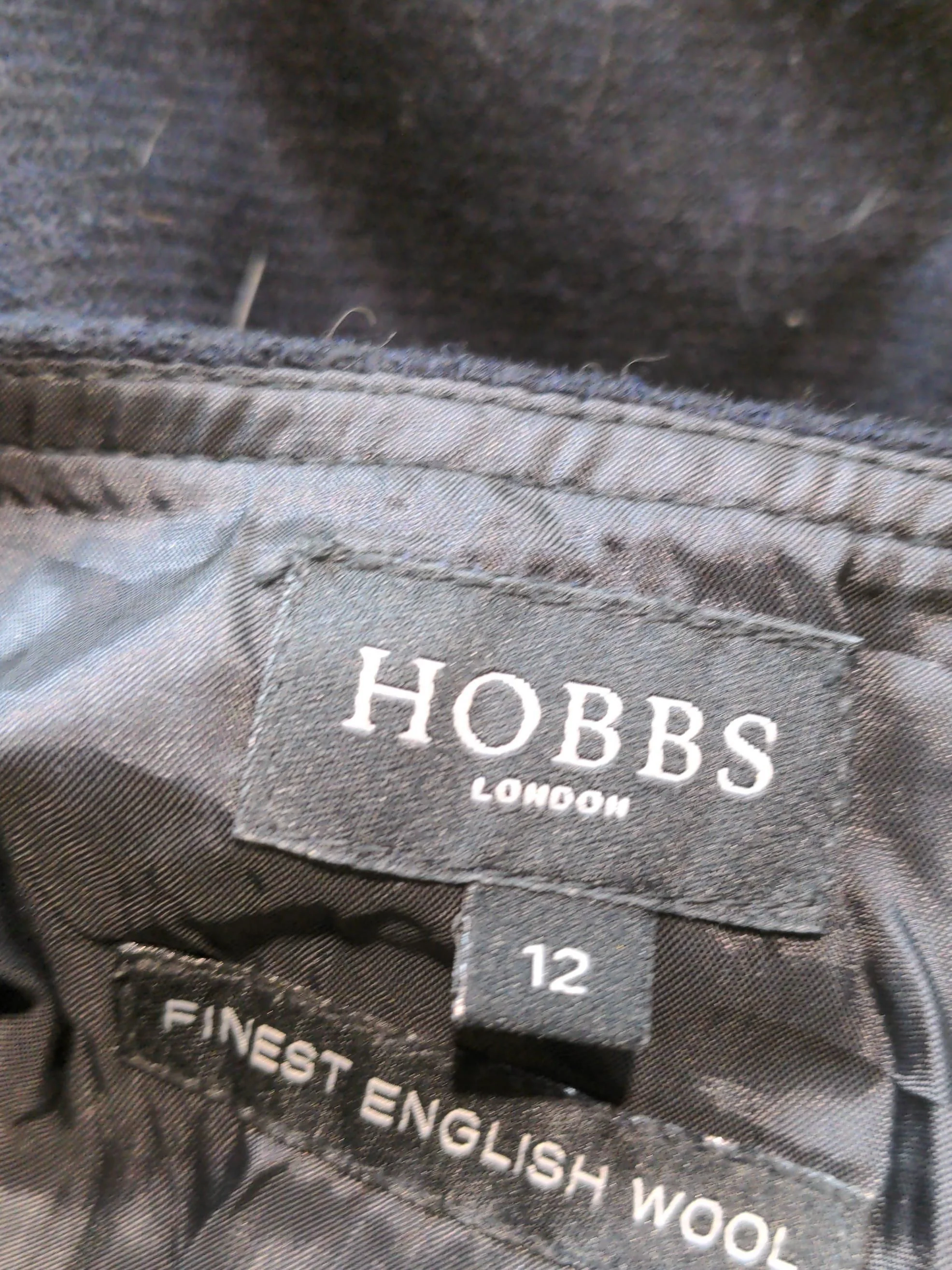 Hobbs Women's Mini Skirt UK 12 Black Wool with Acetate, Viscose Short Mini - Image 5