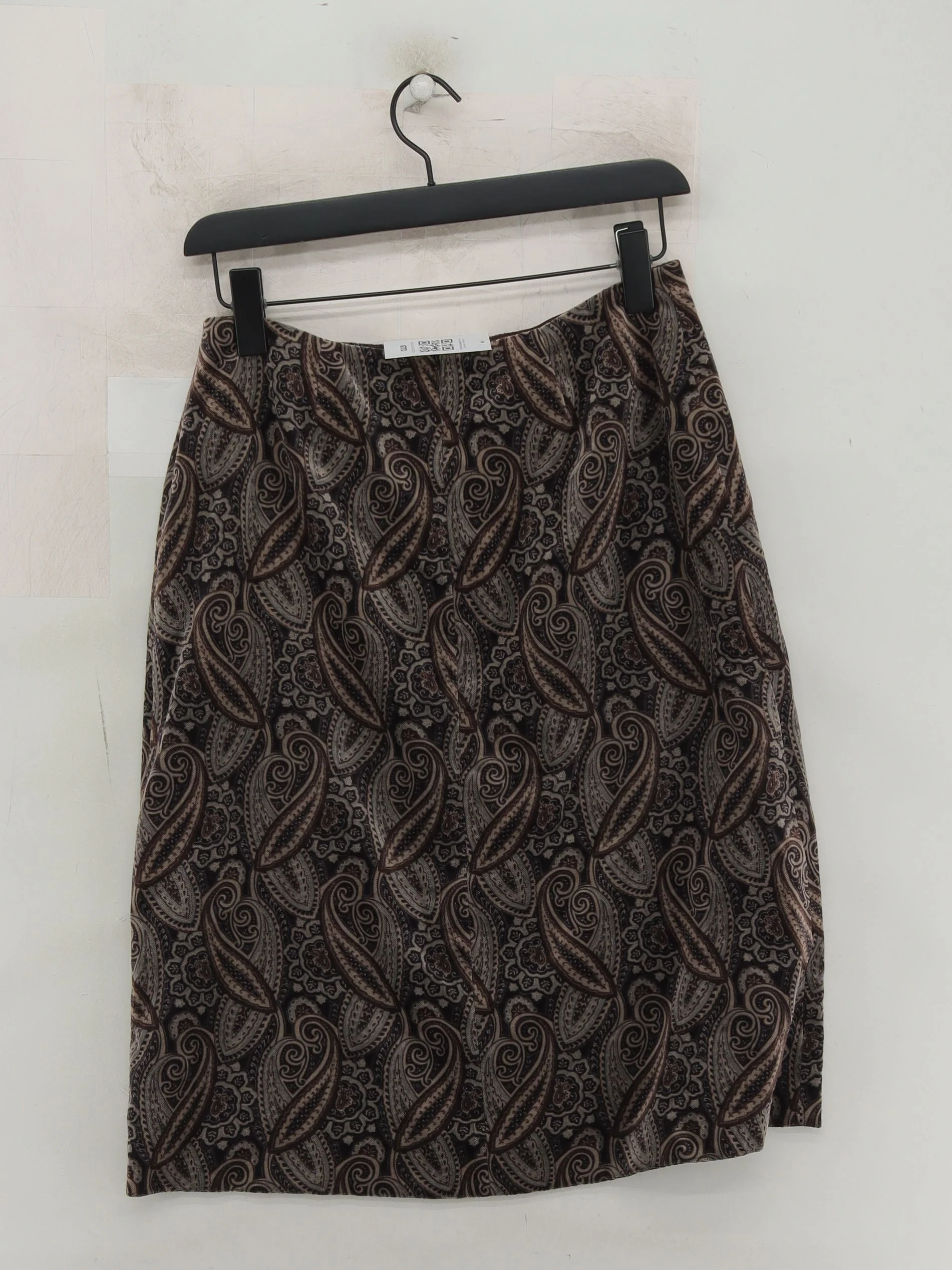 Hobbs Women's Mini Skirt UK 12 Brown Cotton with Lyocell Modal Mini - Image 2
