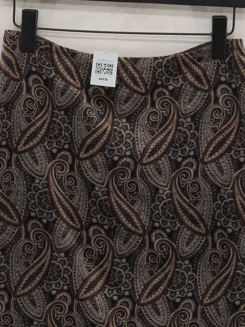 Hobbs Women's Mini Skirt UK 12 Brown Cotton with Lyocell Modal Mini - Image 3