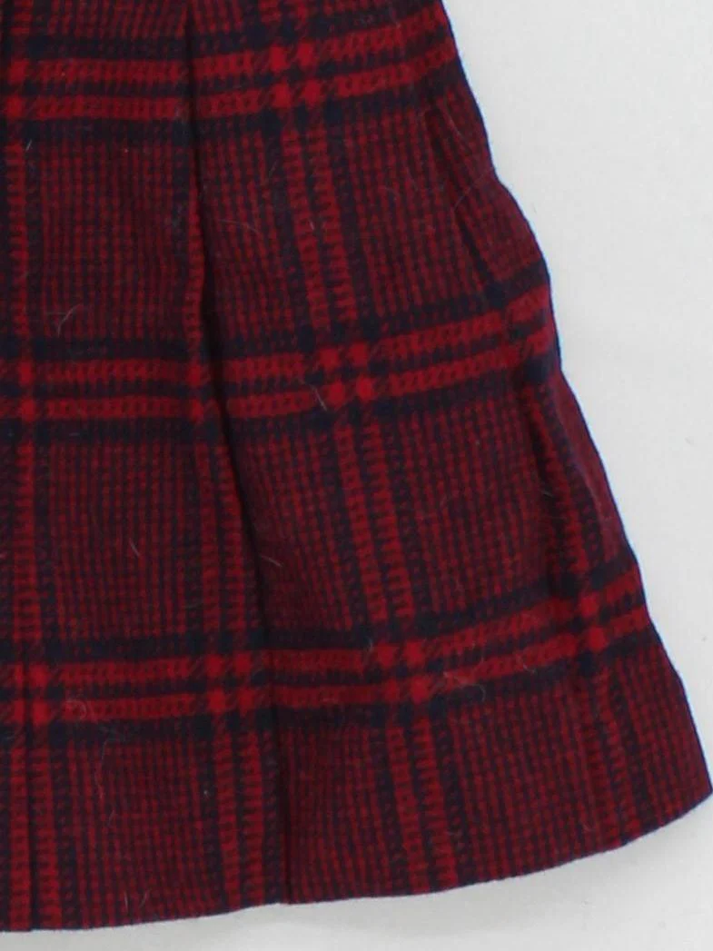 Hobbs Women's Mini Skirt UK 12 Red Checkered 100% Wool Short Mini - Image 4