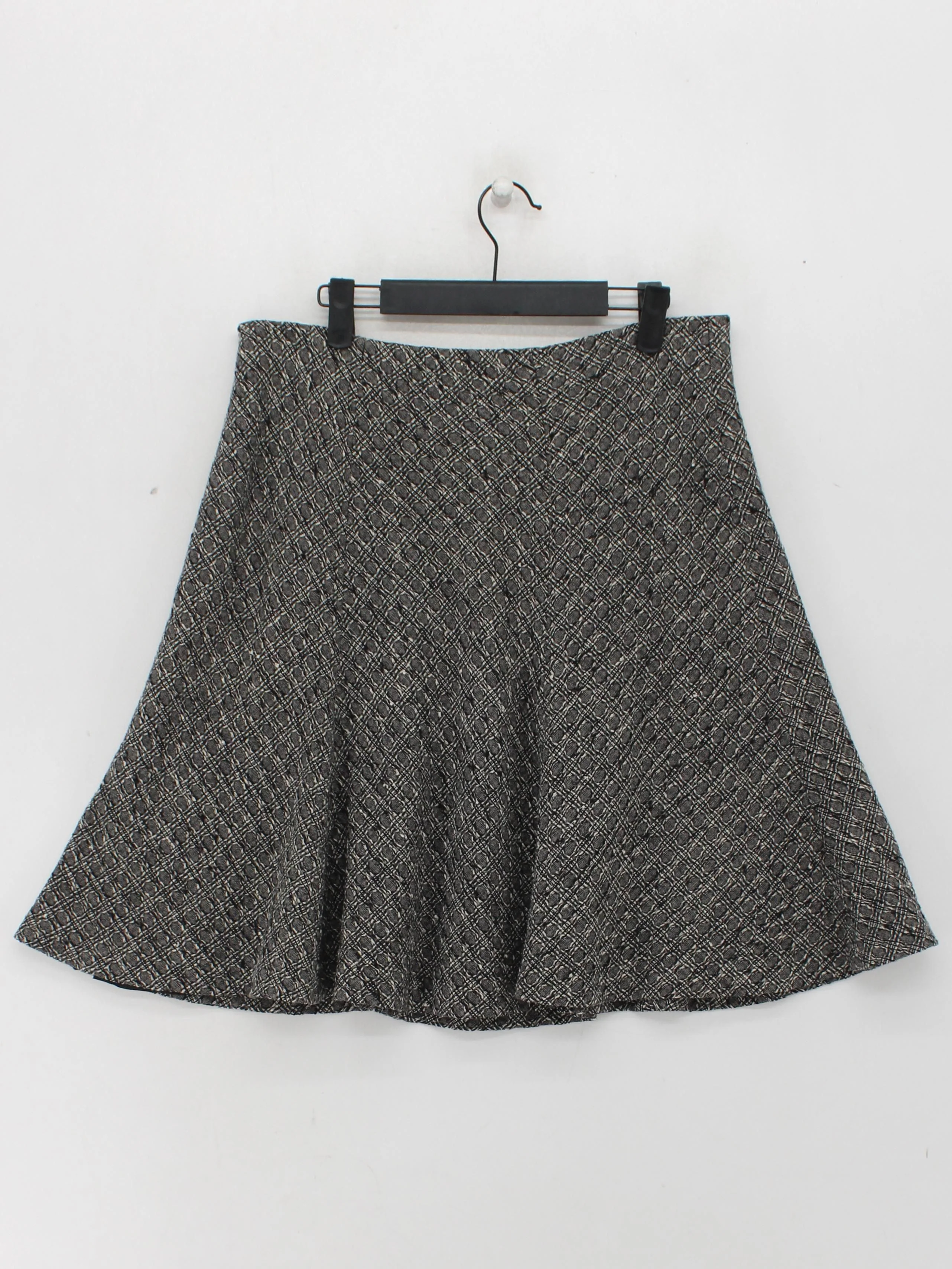 Hobbs Women's Mini Skirt UK 14 Grey Wool with Polyamide, Elastane Short Mini - Image 2