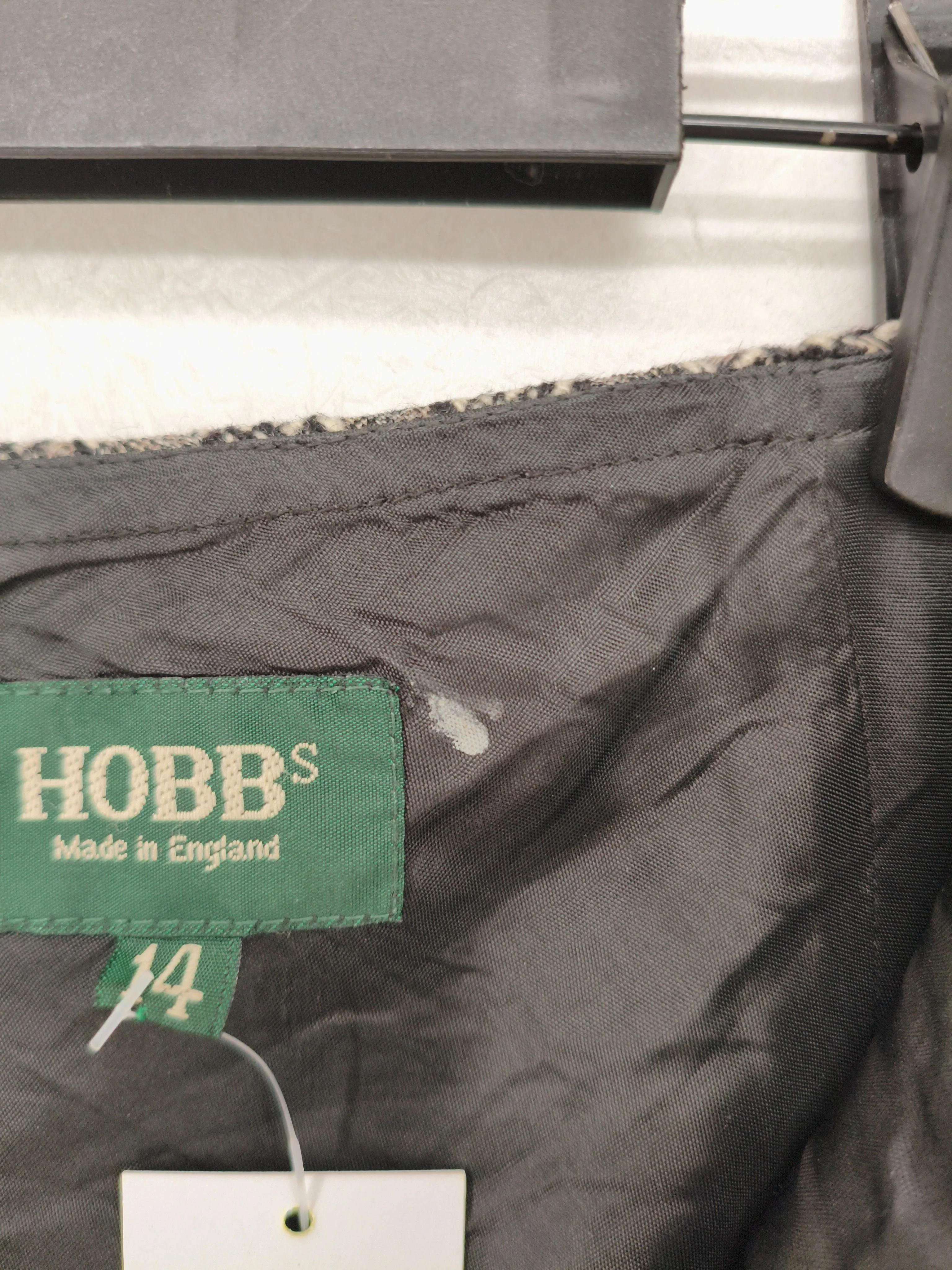 Hobbs Women's Mini Skirt UK 14 Grey Wool with Polyamide, Elastane Short Mini - Image 5