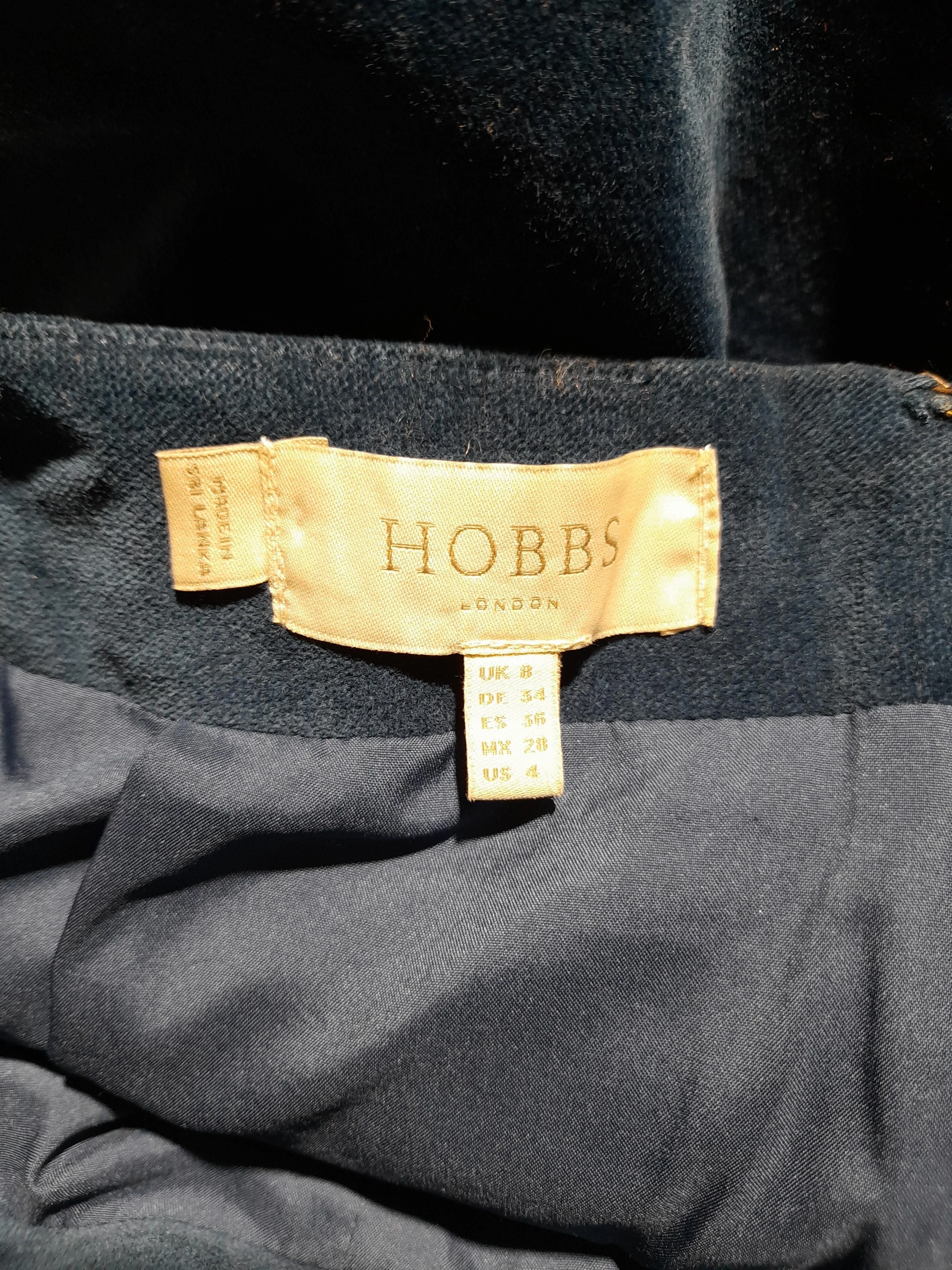 Hobbs Women's Mini Skirt UK 8 Blue Cotton with Elastane, Polyester Short Mini - Image 5